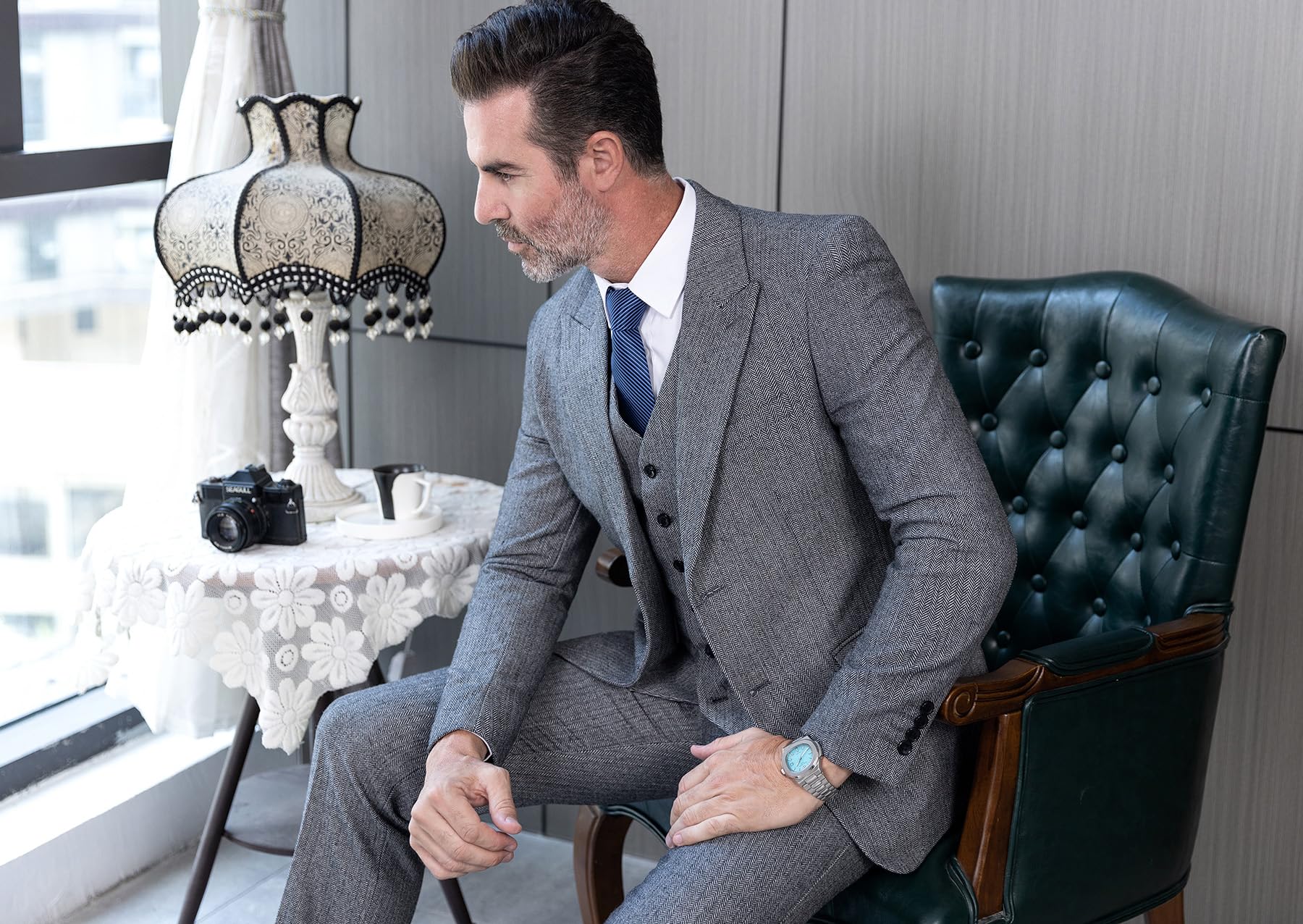 Costume Homme 3 Pièces Bleu J