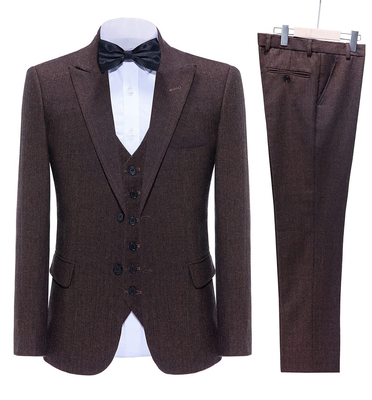 Costume Homme 3 Pièces Bordeaux J