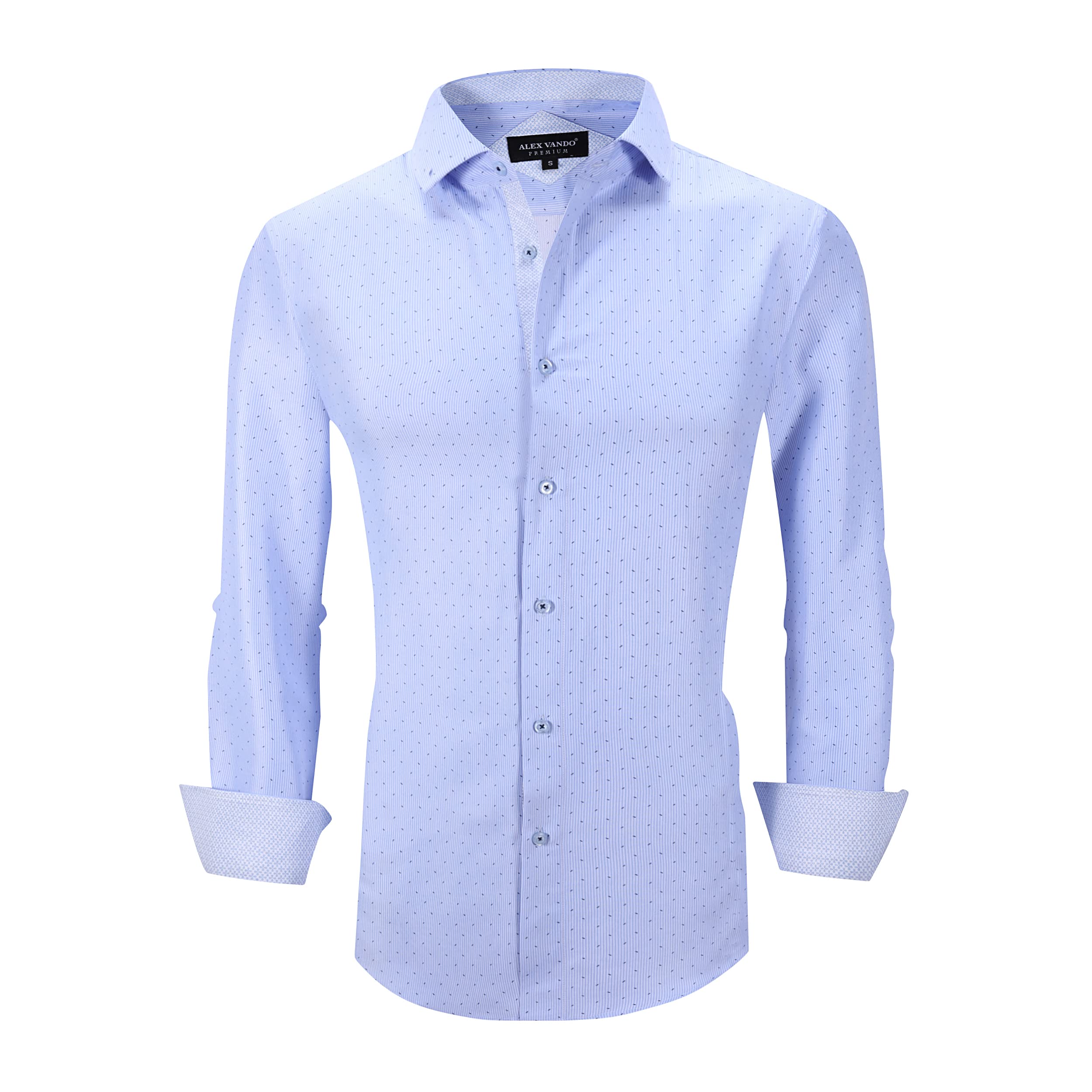 Chemise Homme  Élégante & Moderne Bleue-6974 E