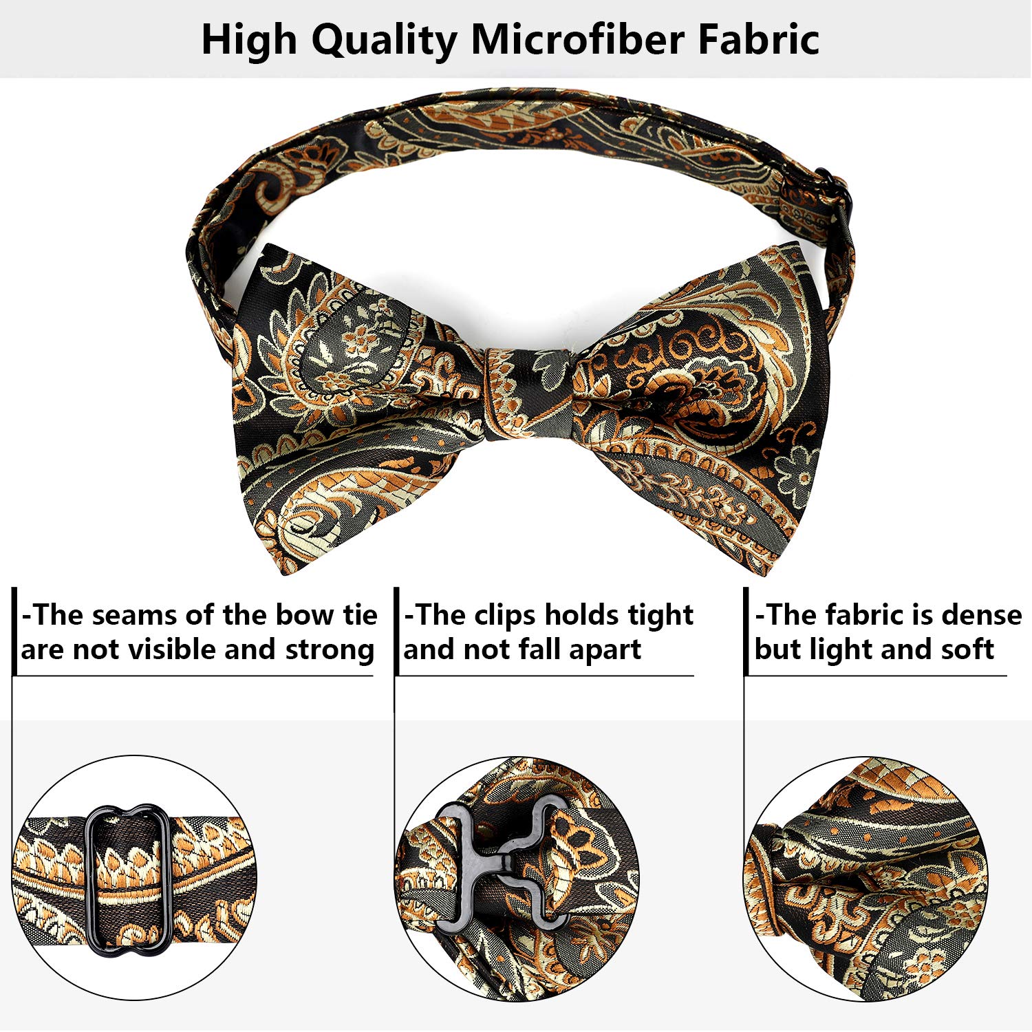 Nœud Papillon A Or Noir G