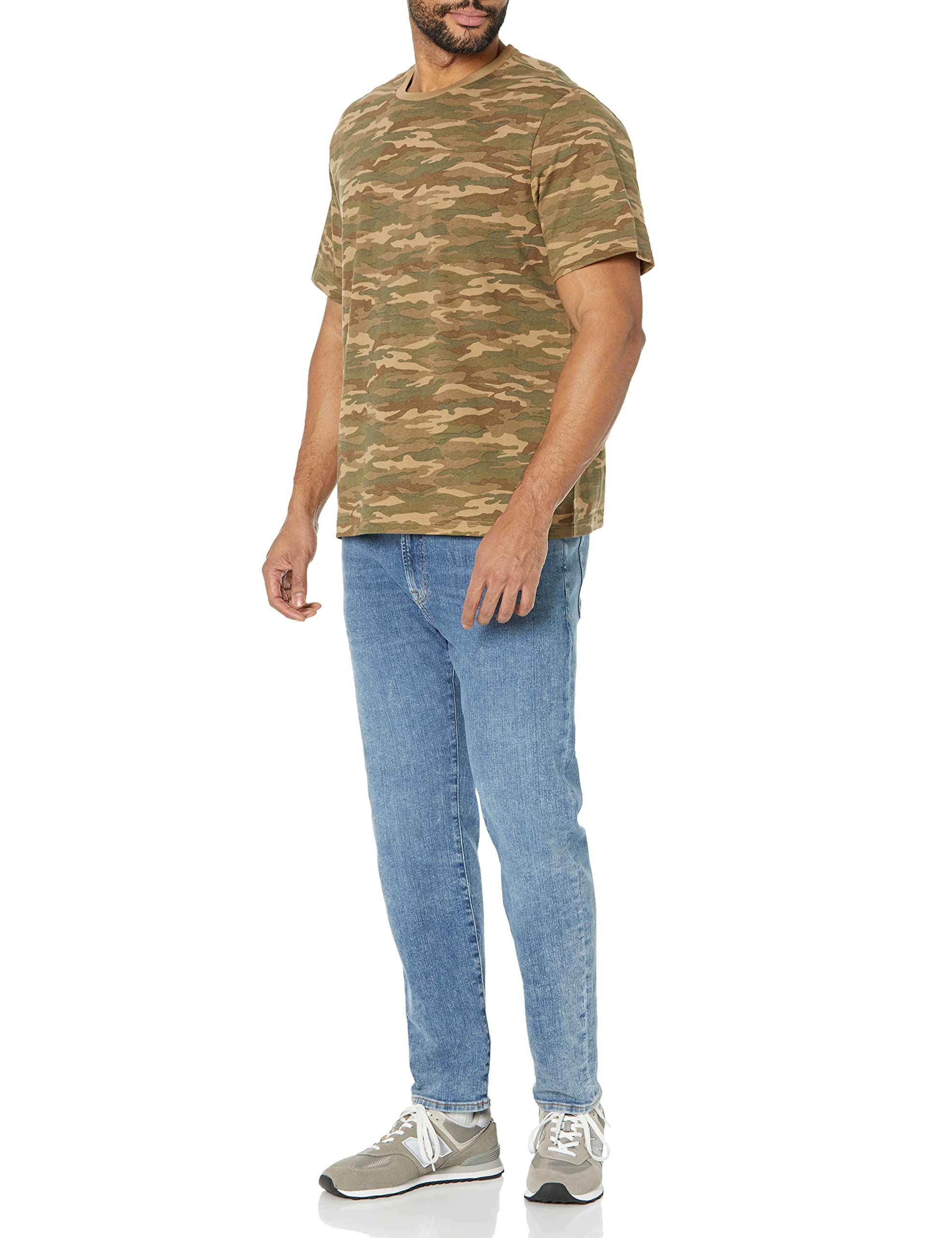 T-shirt Homme Confortable Imprimé Motifs Camouflage Noir I