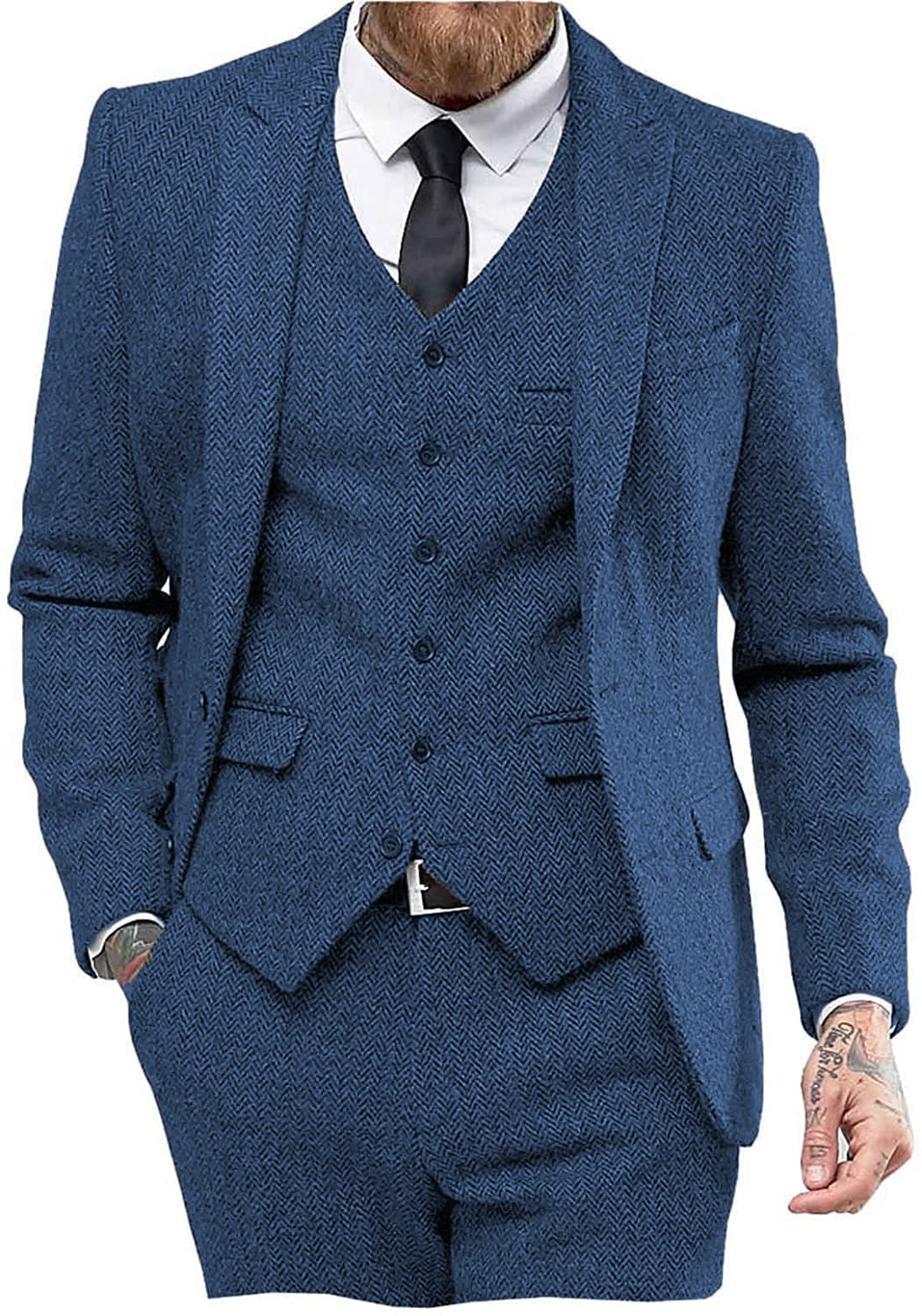Costume Homme 3 Pièces Bleu J