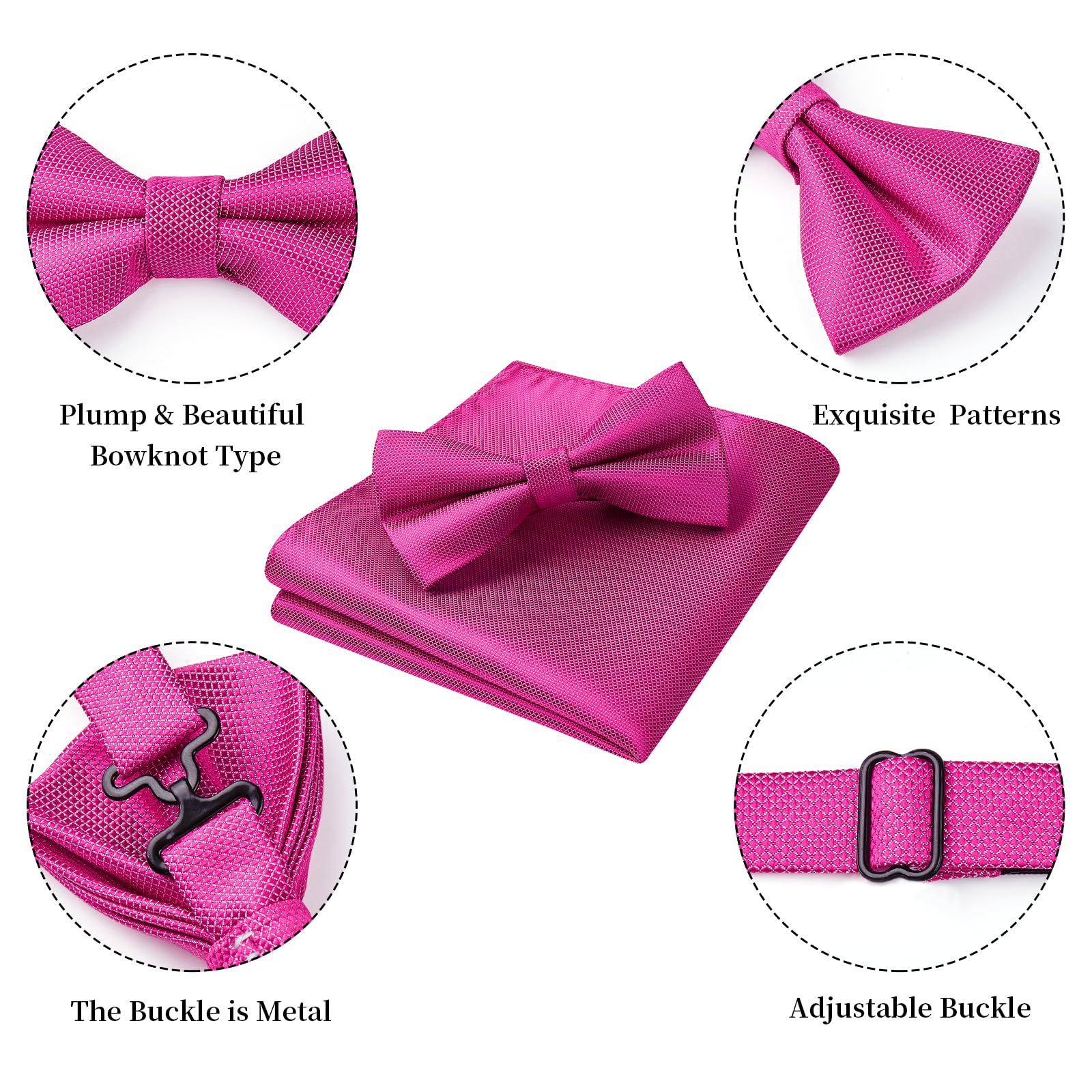 Nœud Papillon E Rose Fuchsia G