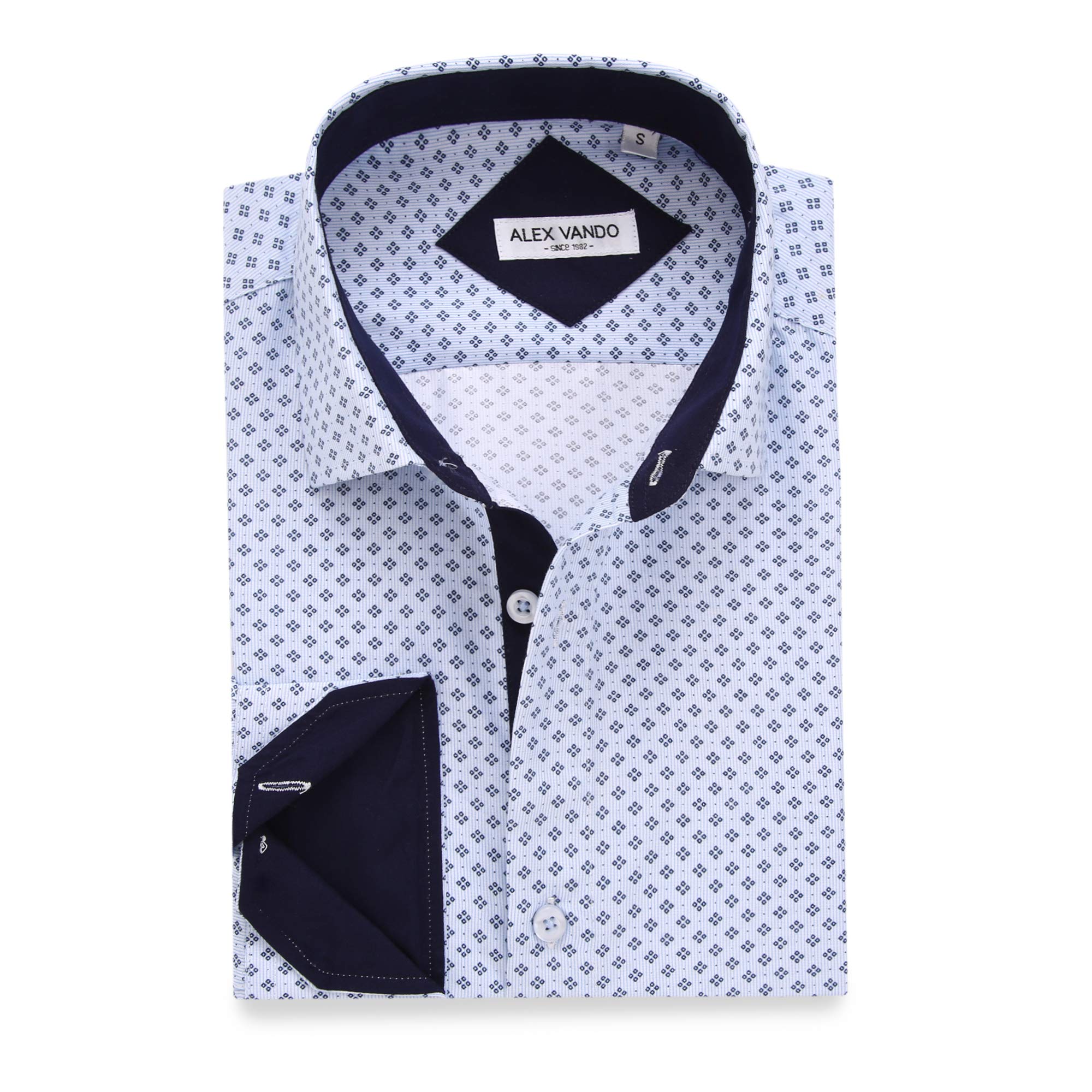 Chemise Homme  Élégante & Moderne Bleue-863 E