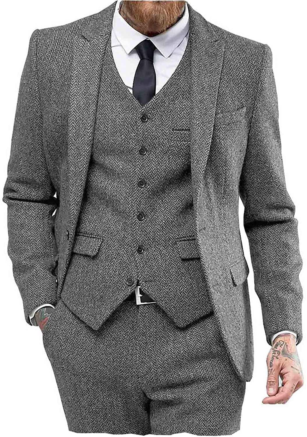 Costume Homme 3 Pièces Gris J