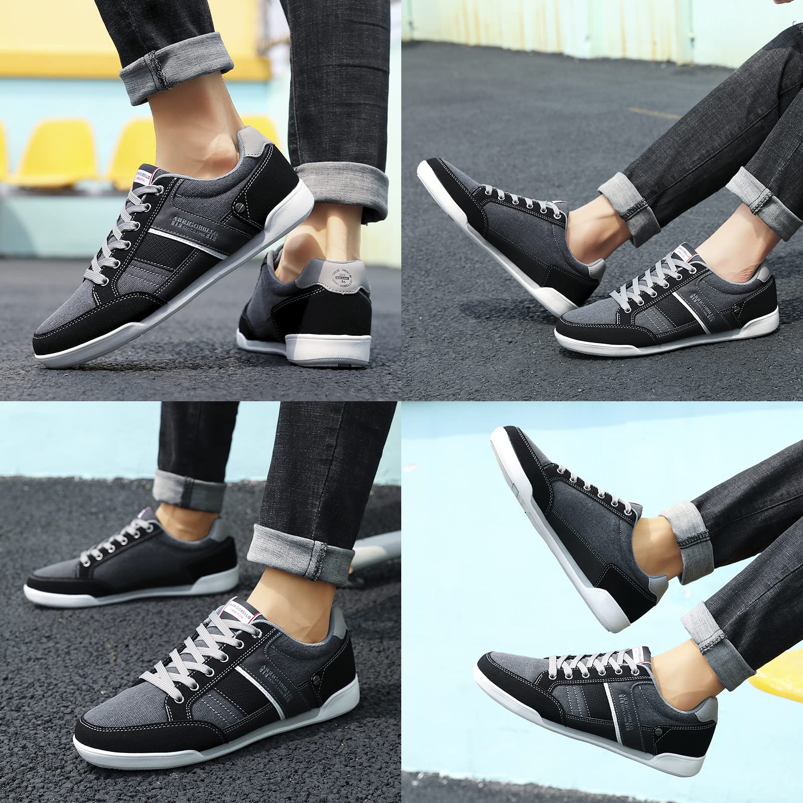 Baskets Homme Ville Casual C Noir H