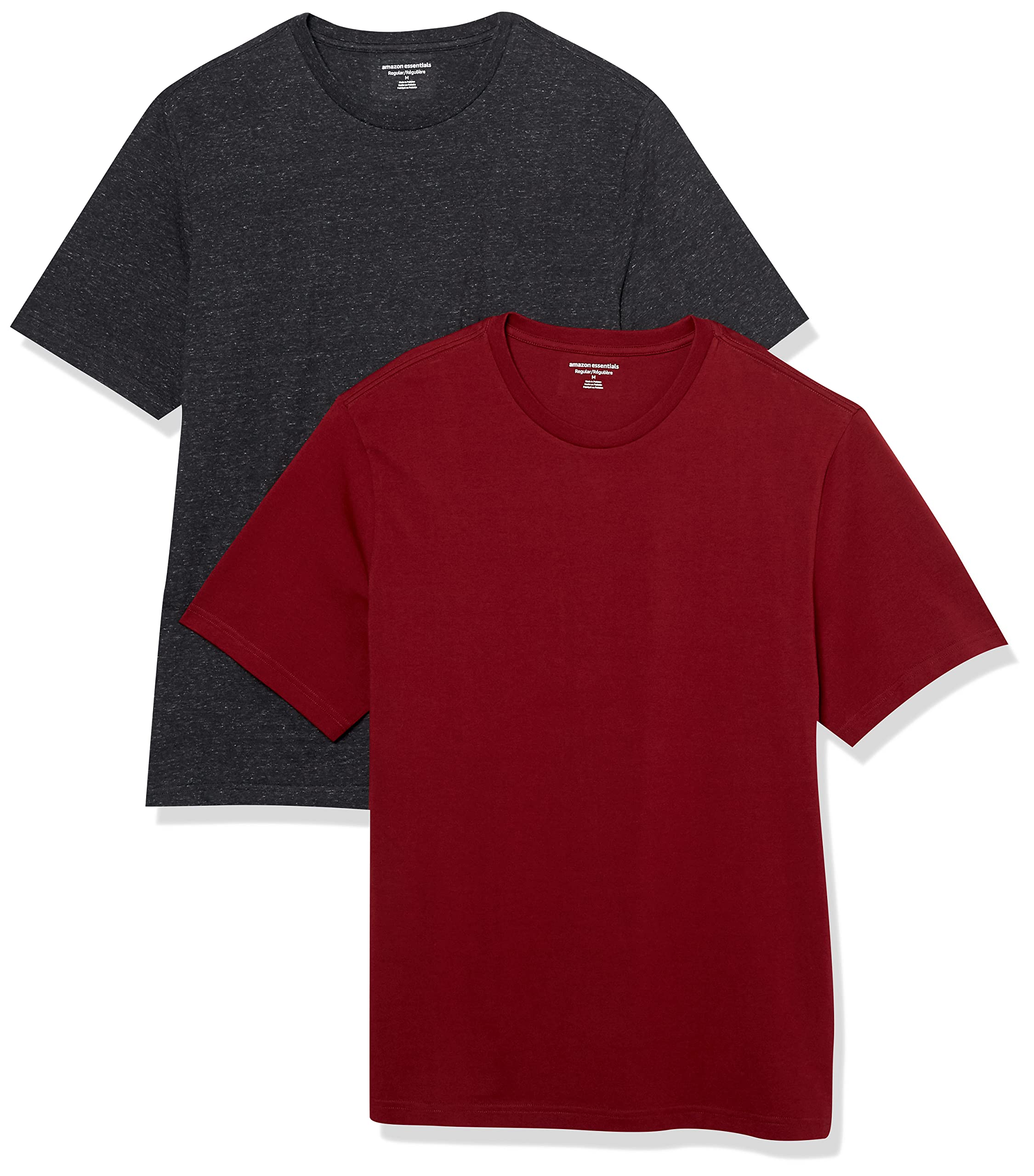 T-shirt Homme Confortable Bordeaux Charbon Chiné I