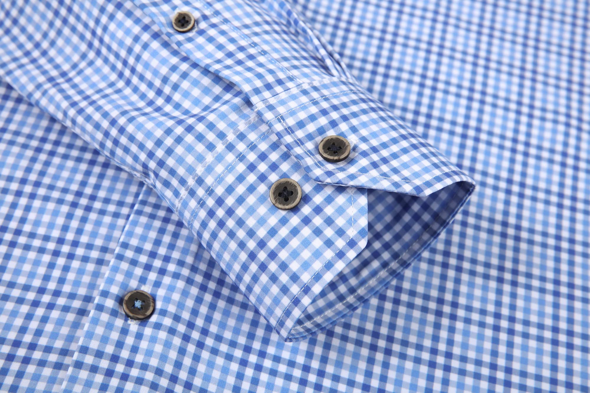 Chemise Homme Extensible Bleue Plaid D