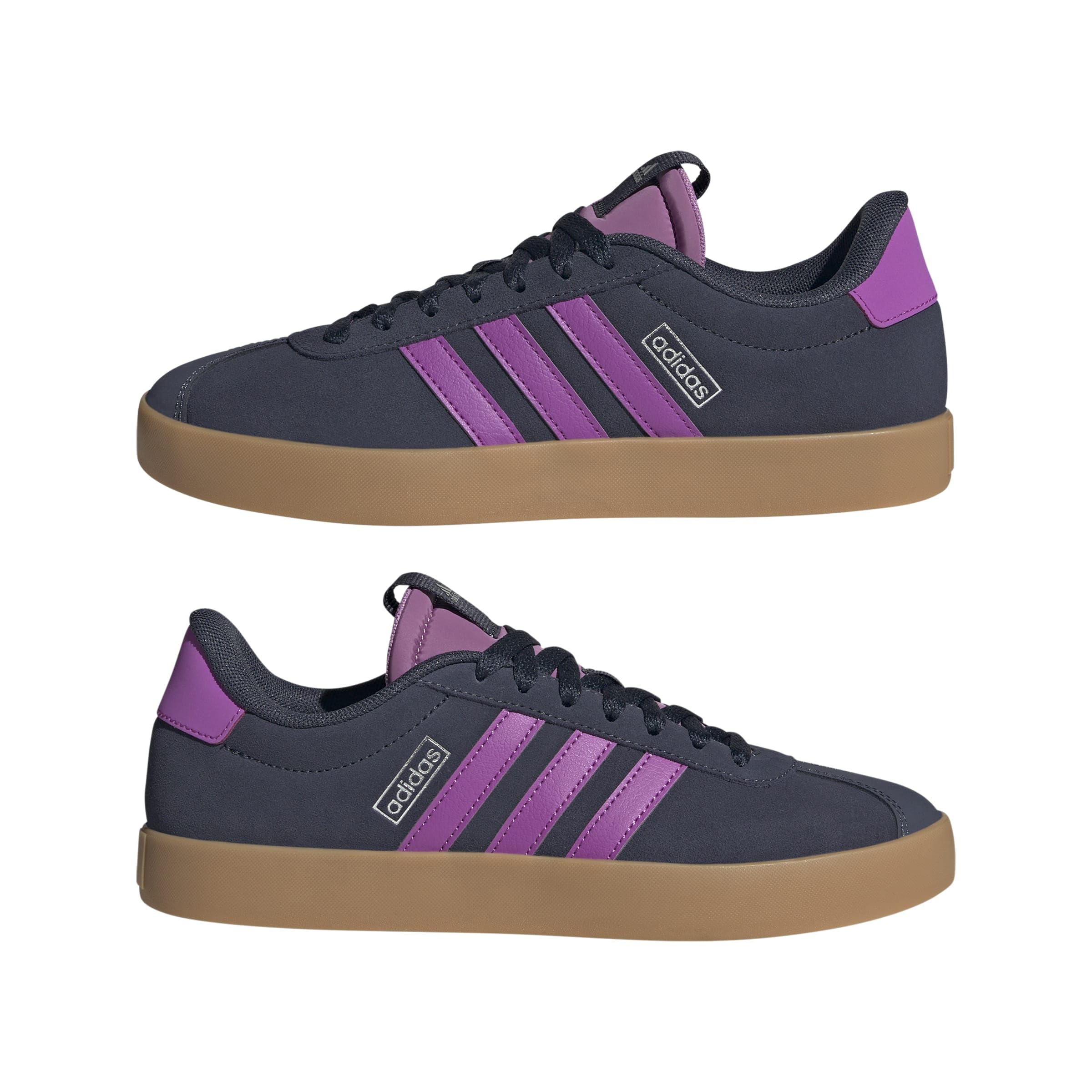 Adidas VL Court 3.0 Femme Shadow Navy Purple Burst Silver Met F