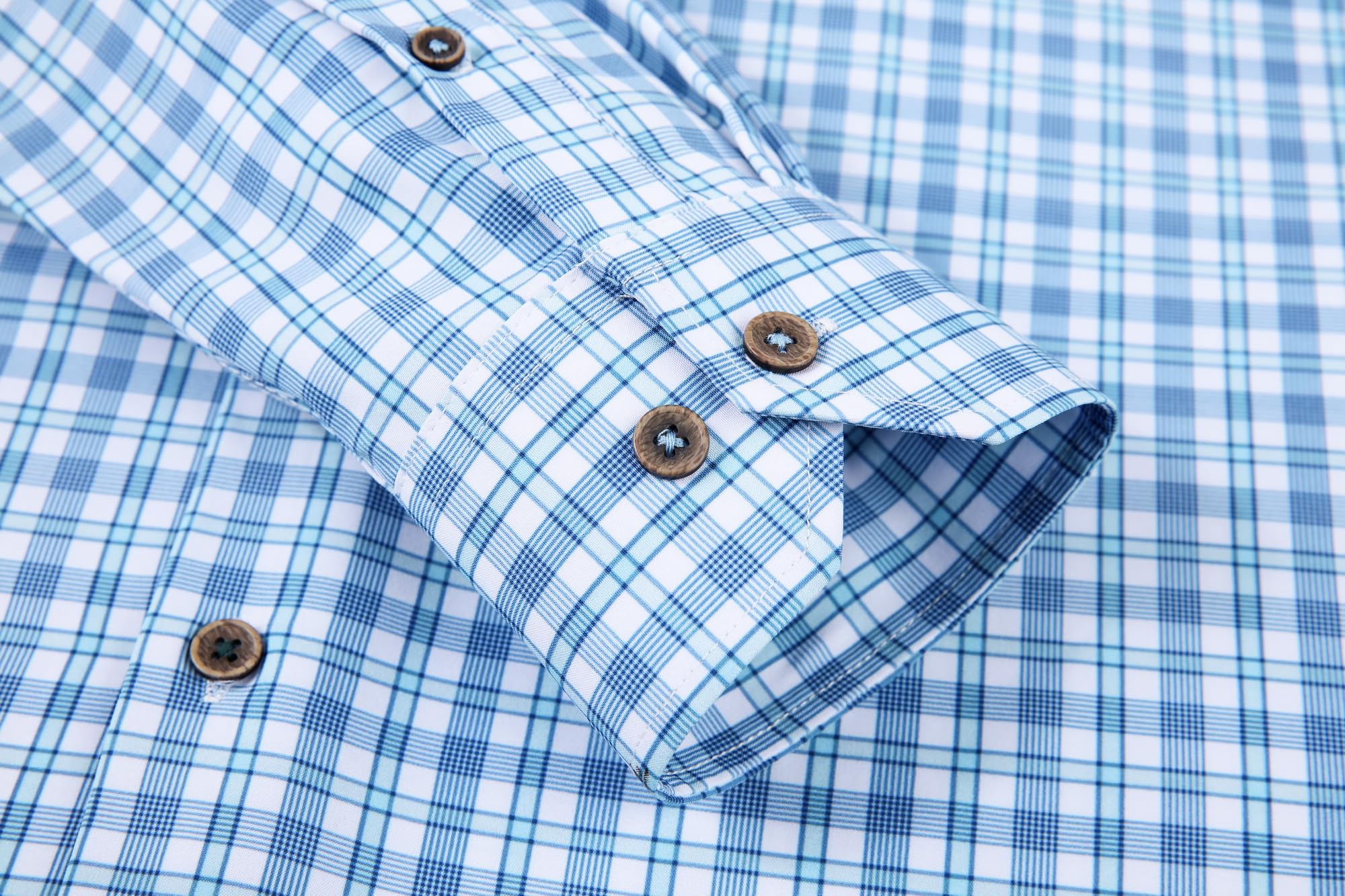 Chemise Homme Extensible Green White D