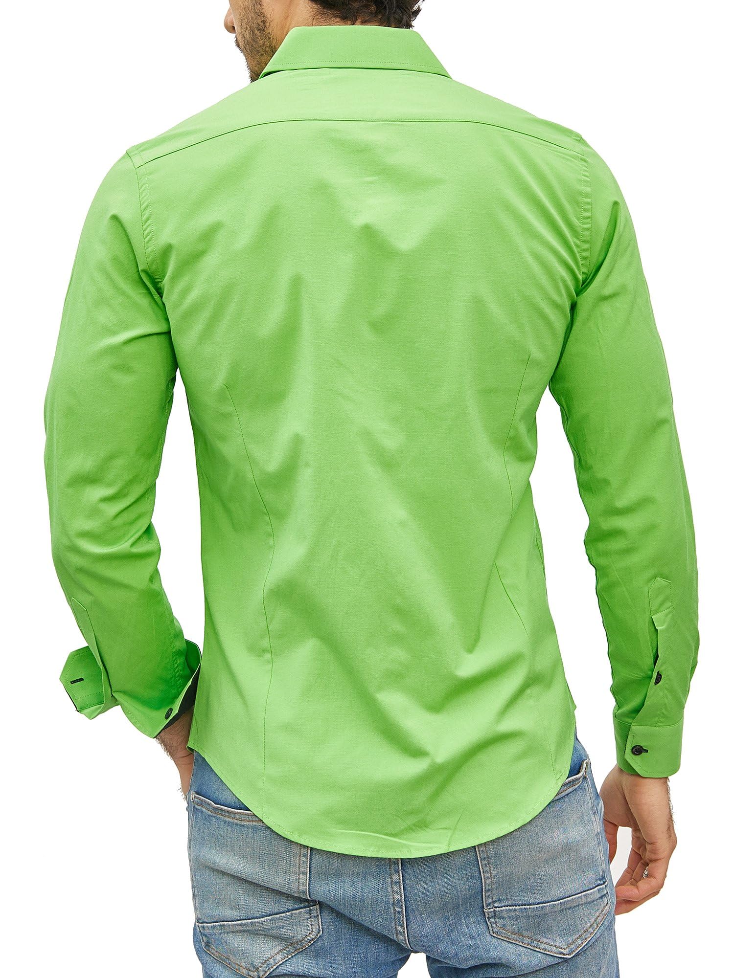 Chemise Homme Élégante & Polyvalente Vert A