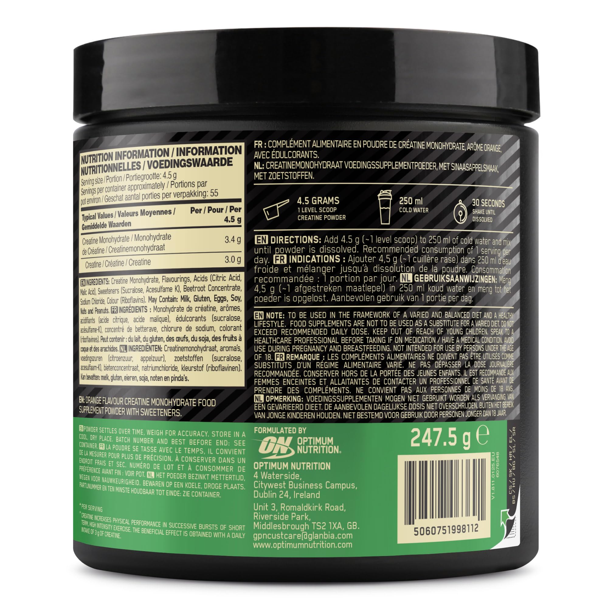 Optimum Nutrition Créatine Monohydrate 05