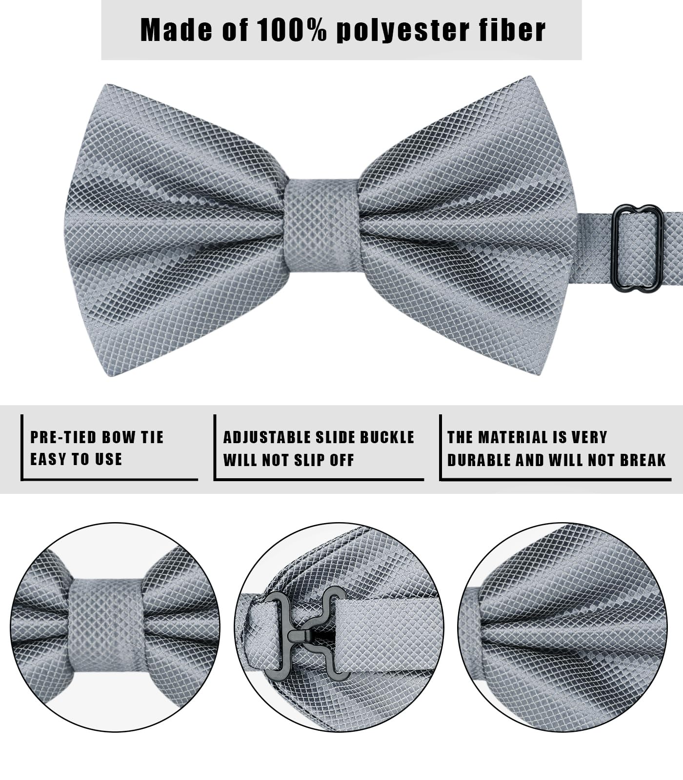 Nœud Papillon I Gris-2 G