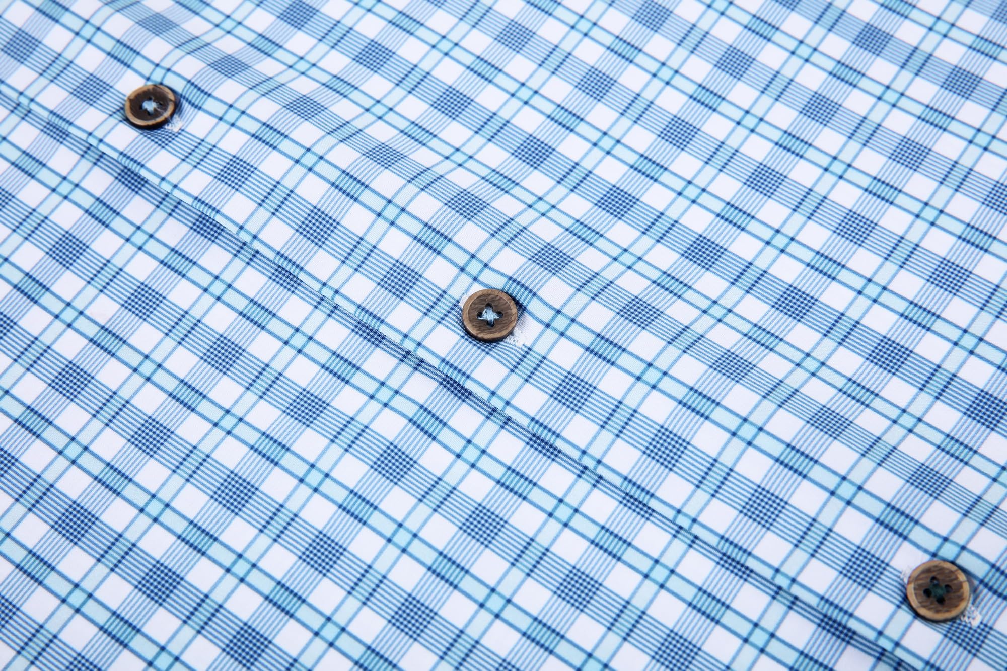 Chemise Homme Extensible Green White D