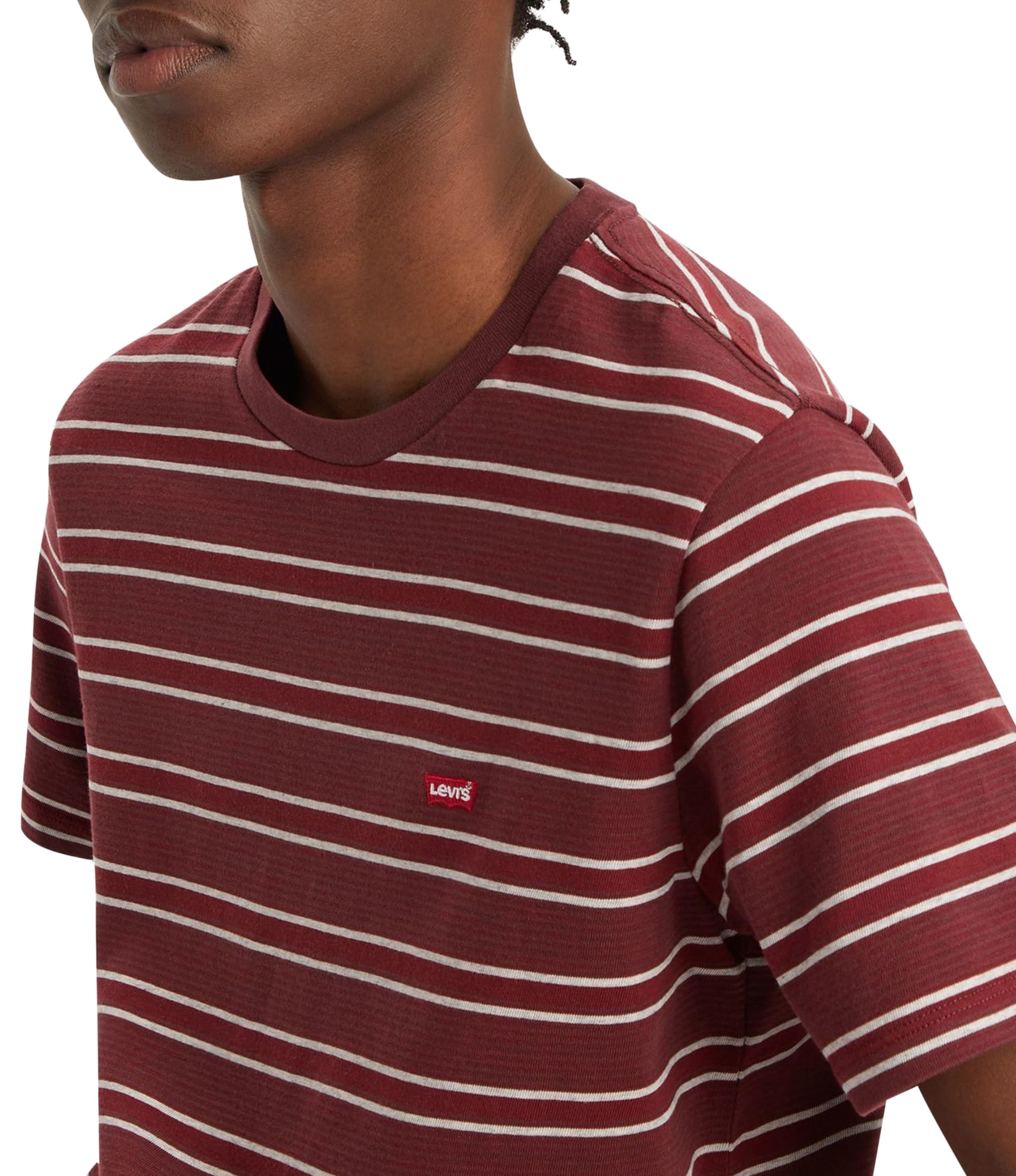T-Shirt Levi’s Original Trailhead Strip Red Mohagany H