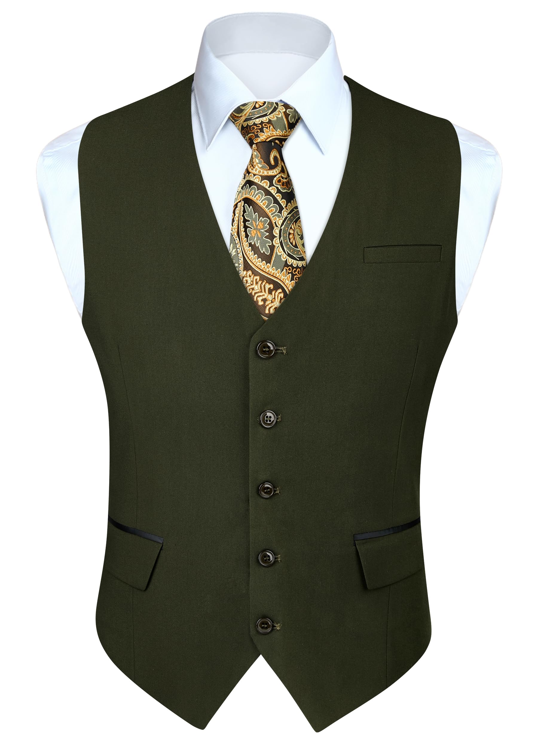 Gilet Costume Homme Gris Vert-2s Ardoise D