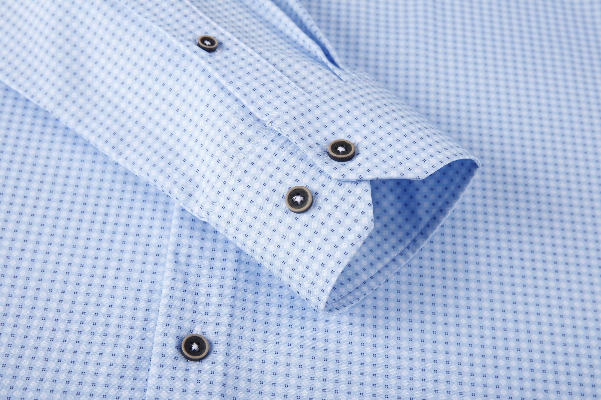 Chemise Homme  Élégante & Moderne Bleue-03 E