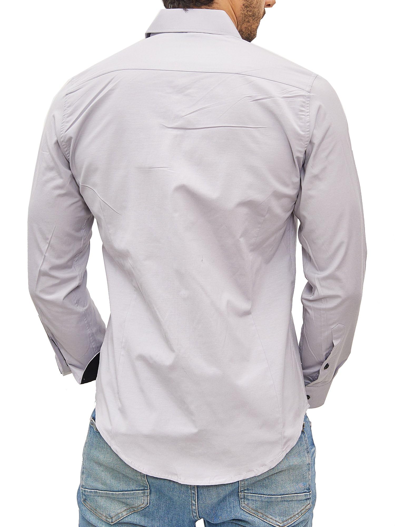 Chemise Homme Élégante & Polyvalente Gris Light A
