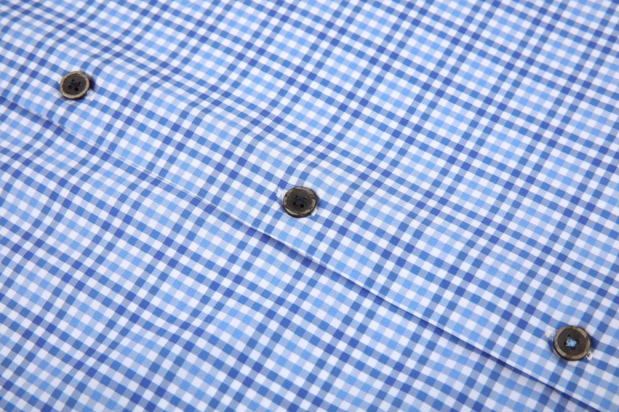 Chemise Homme Extensible Bleue Plaid D