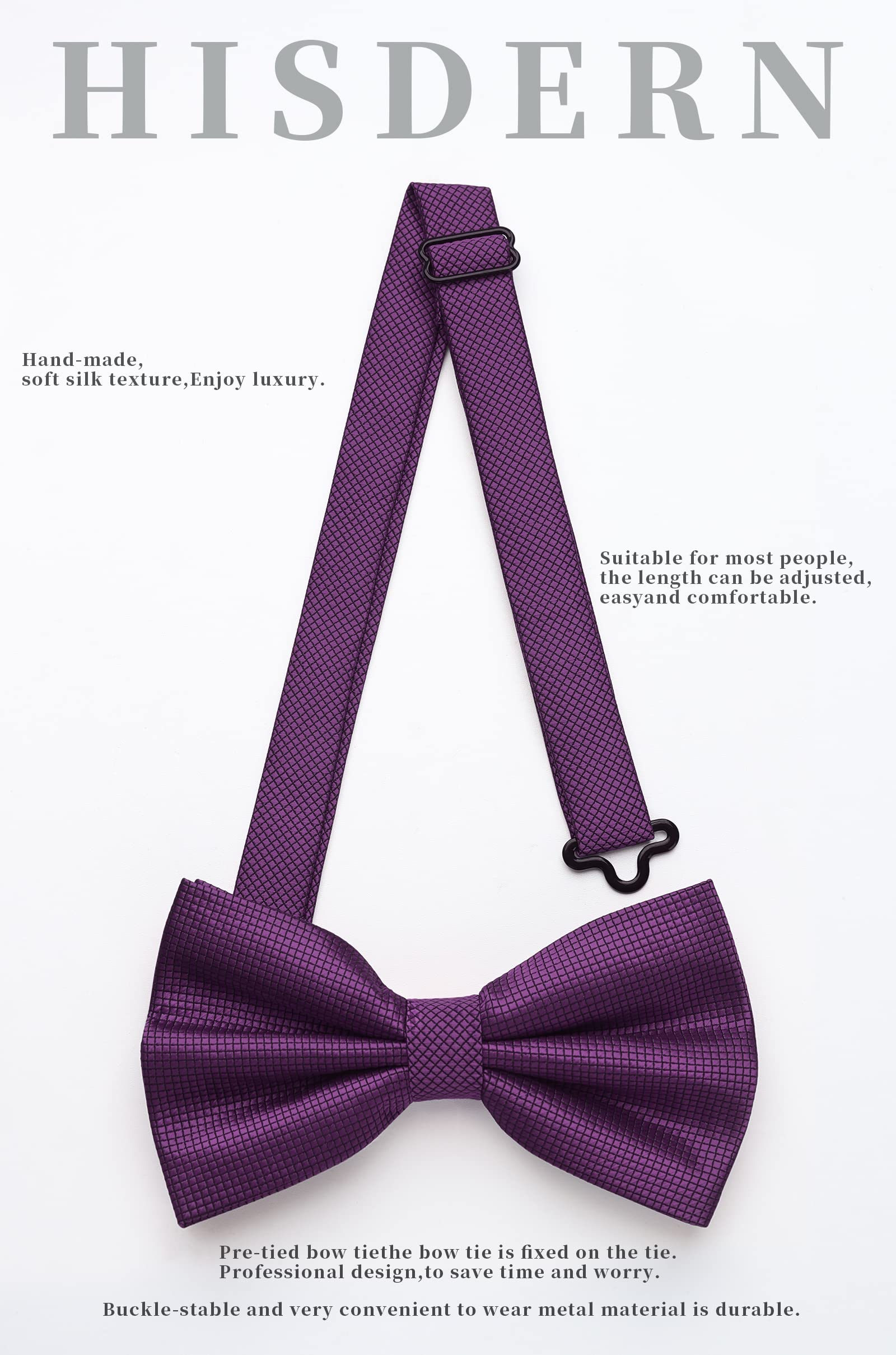 Nœud Papillon H Mauve Violet-2 G