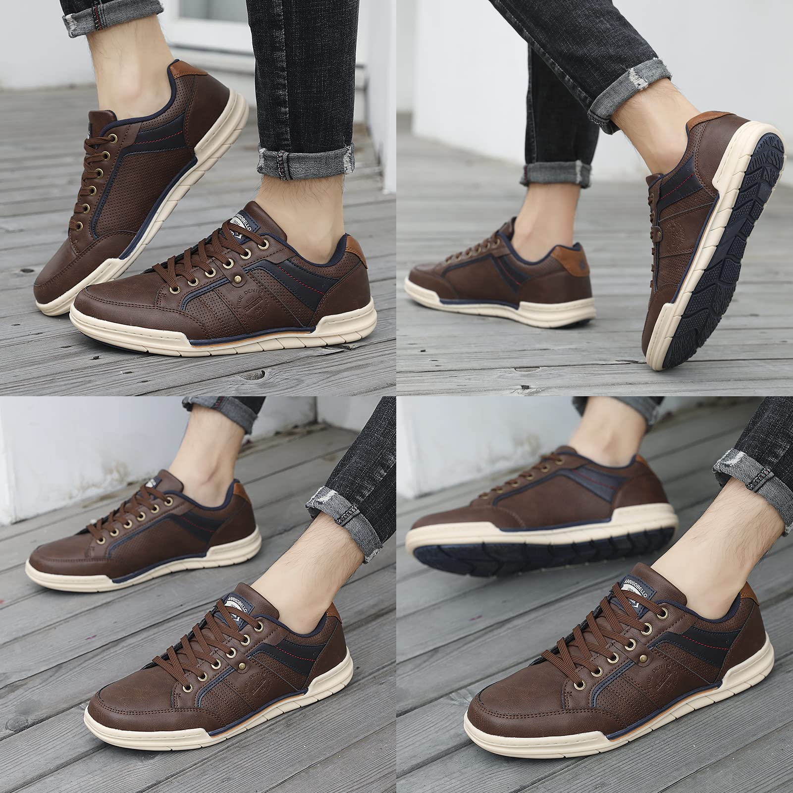 Baskets Homme Ville Casual B Marron H