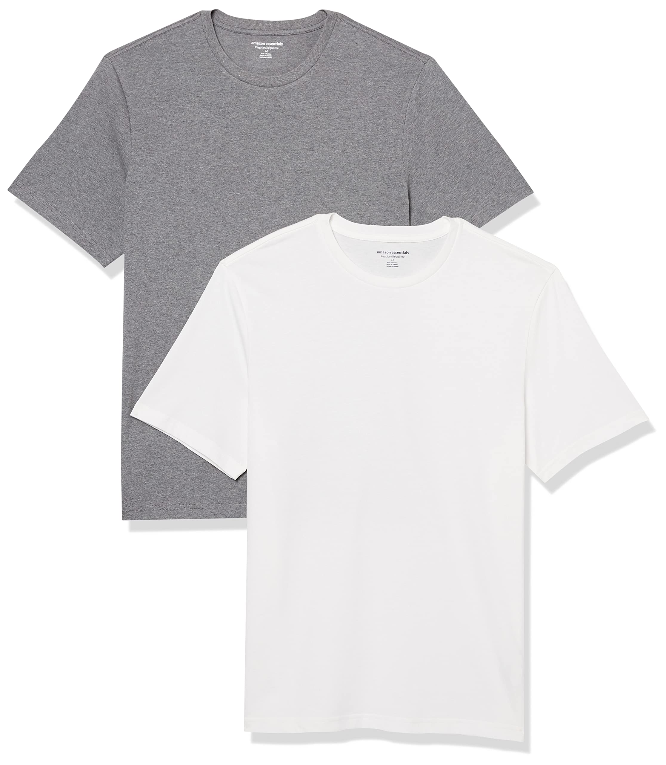 T-shirt Homme Confortable Blanc Gris Chiné I