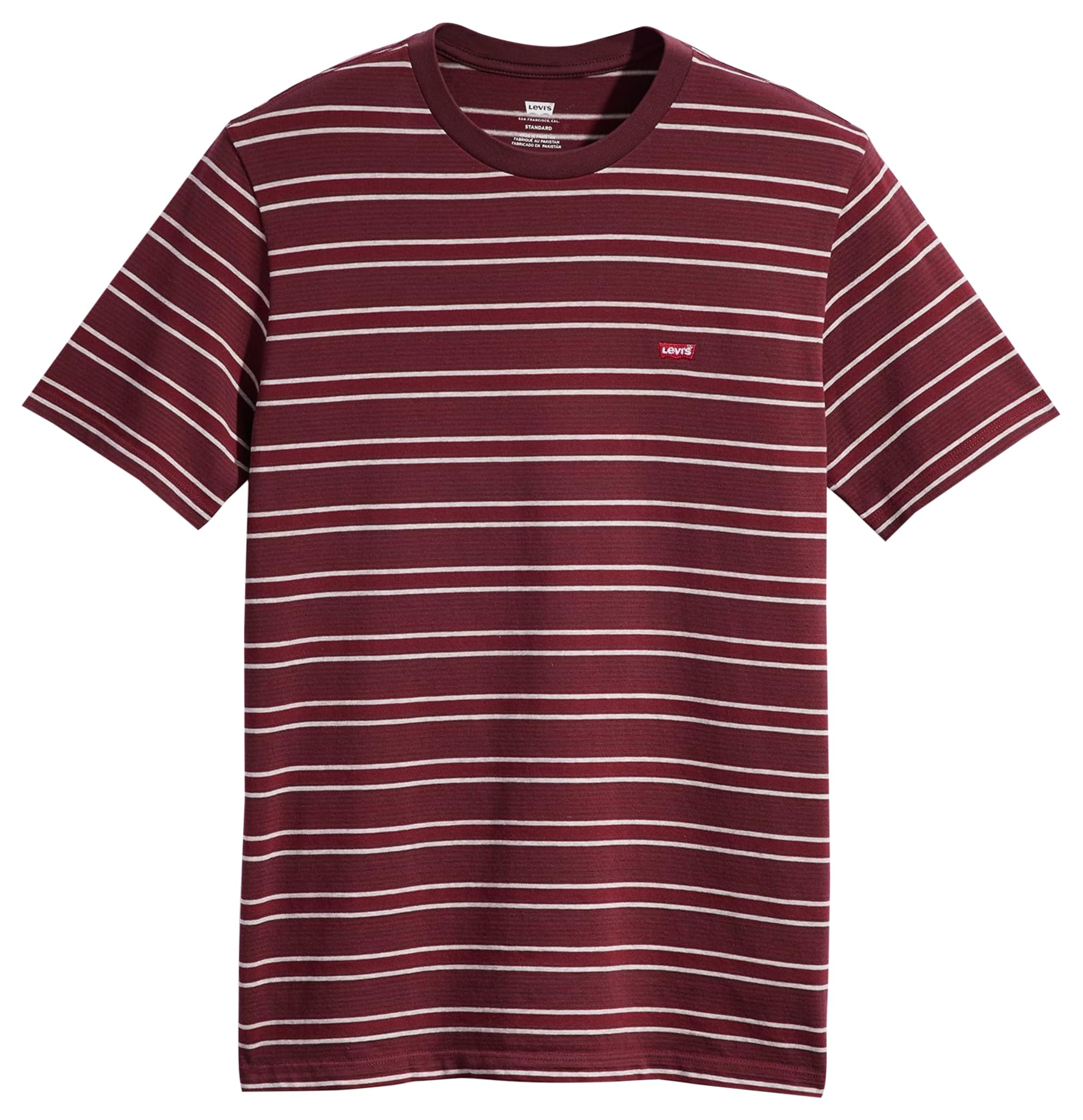 T-Shirt Levi’s Original Trailhead Strip Red Mohagany H