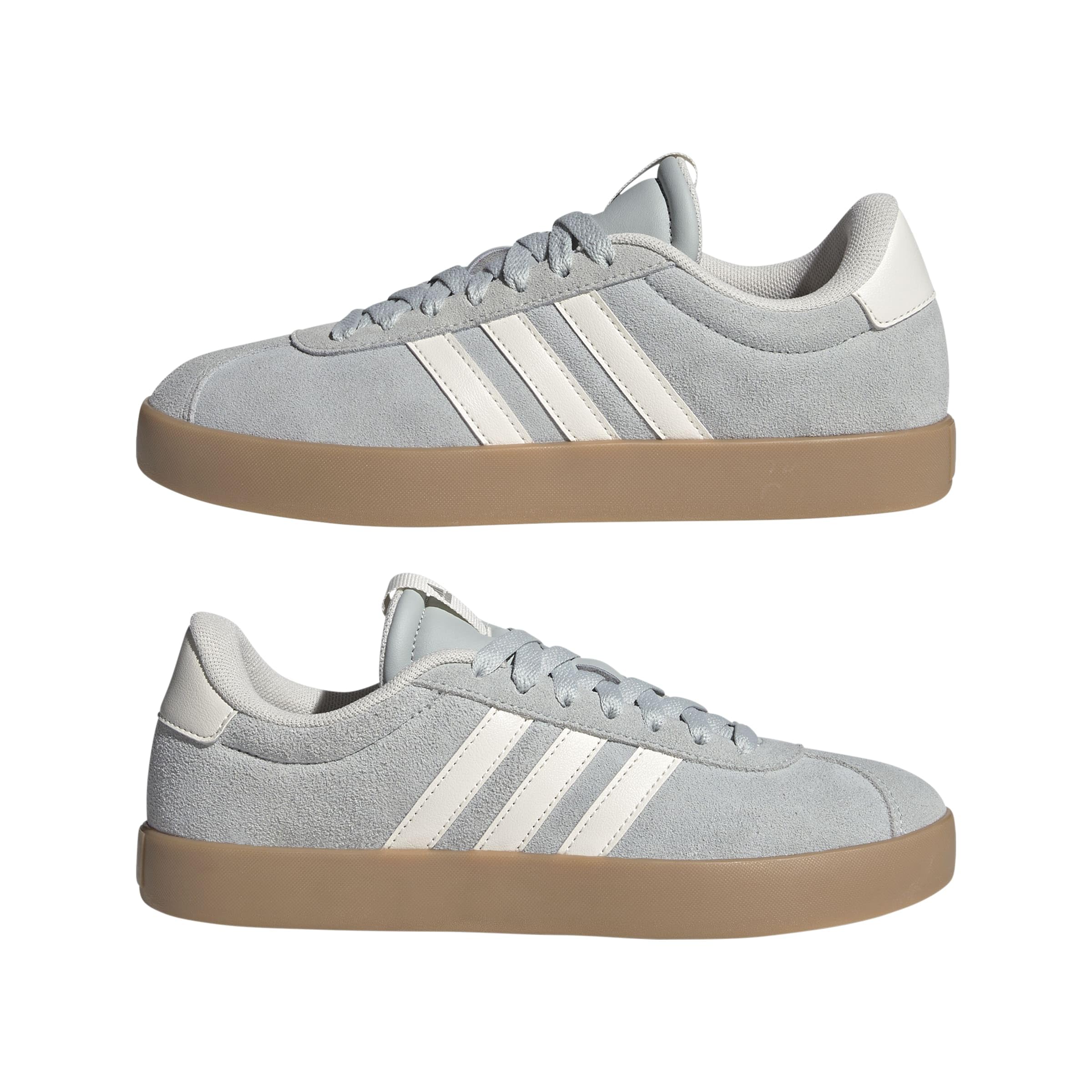 Adidas VL Court 3.0 Femme Wonder Silver Off White Gum F
