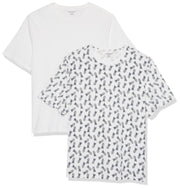 T-shirt Homme Confortable Blanc imprimé Ananas Blanc Vif I