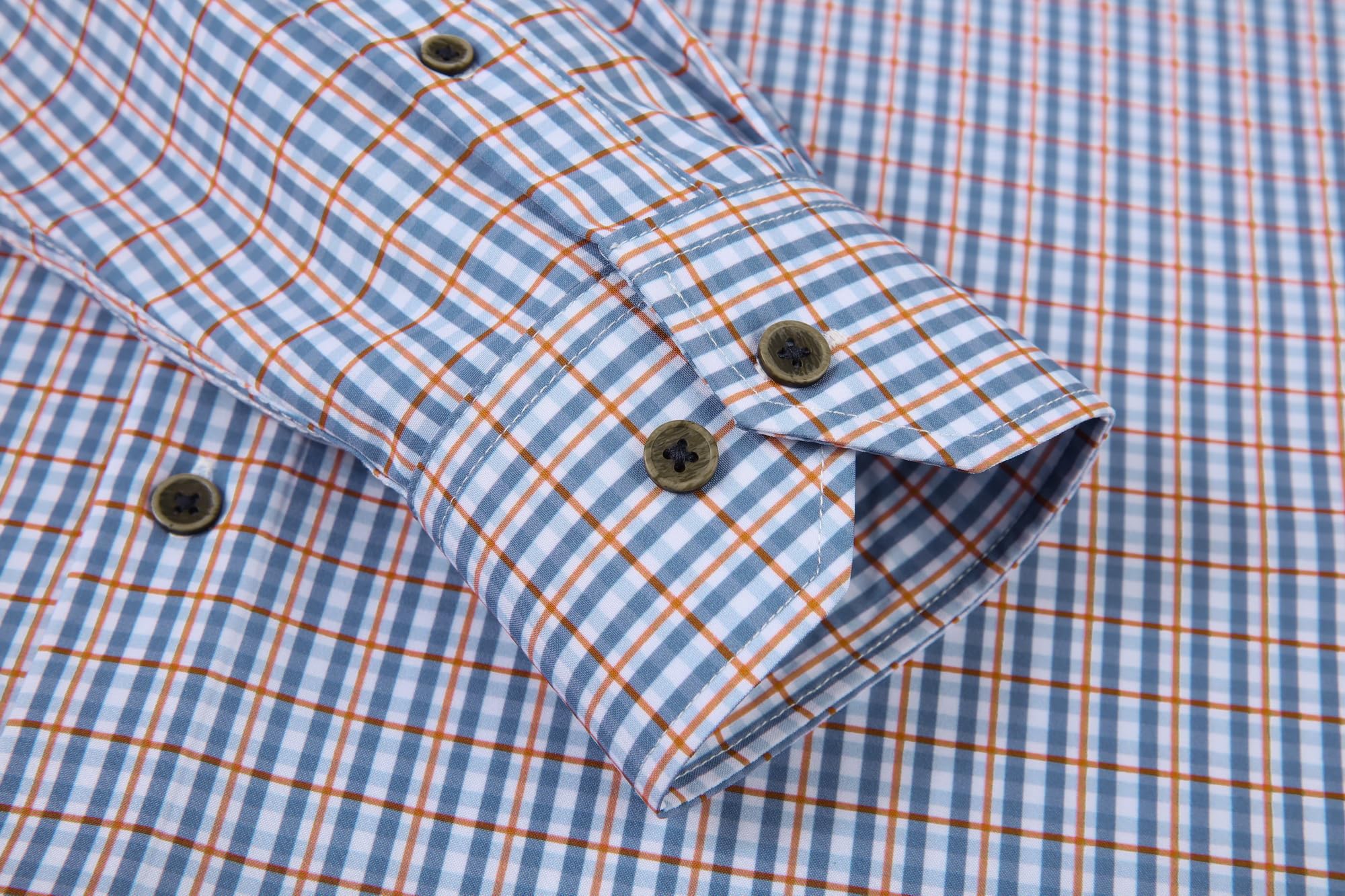 Chemise Homme Extensible Navy Orange D