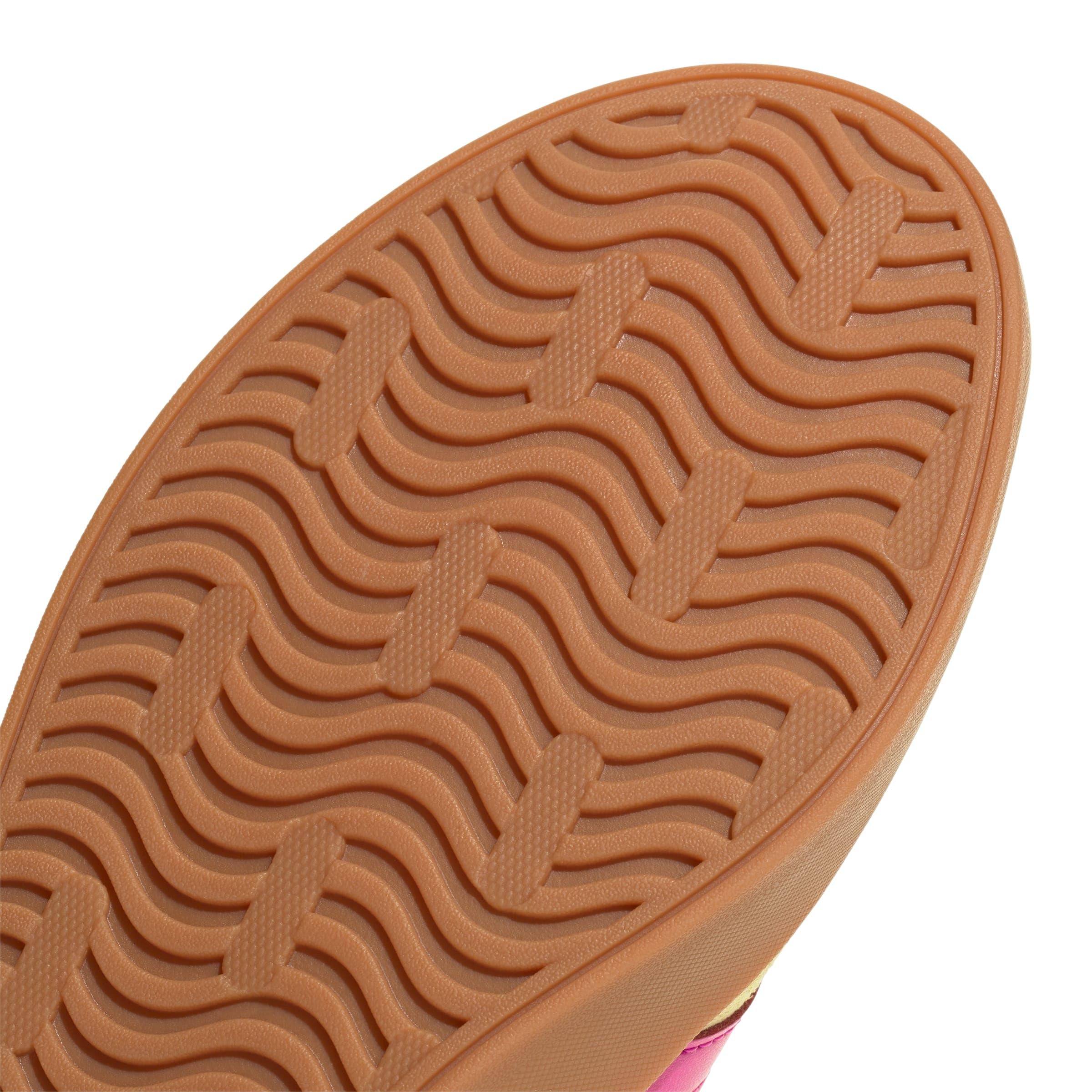 Adidas VL Court 3.0 Femme Powder Yellow Shock Pink Gold Met F