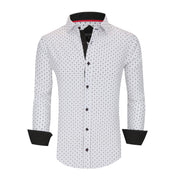 Chemise Homme  Élégante & Moderne White-709 E