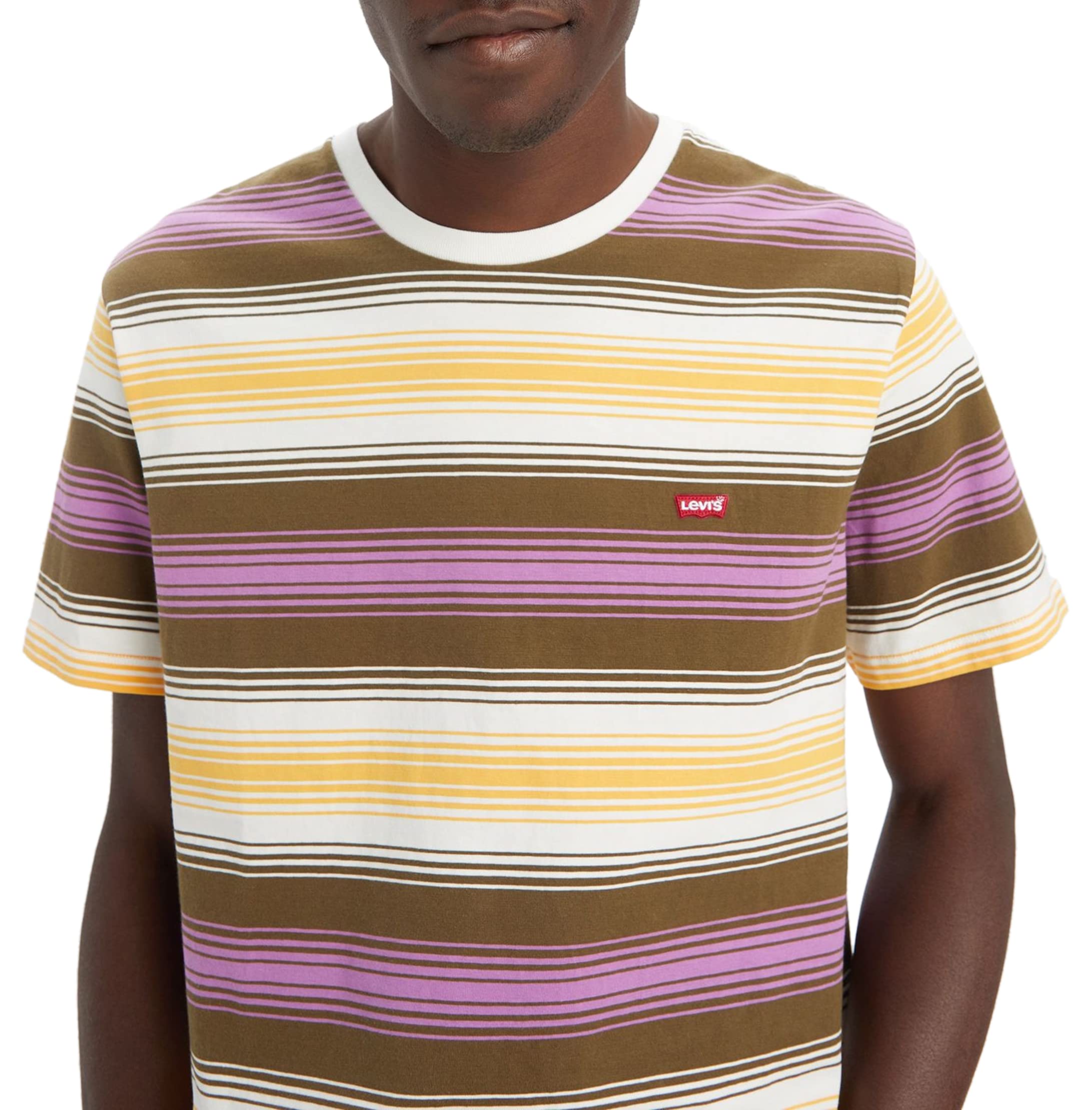 T-Shirt Levi’s Original Fizzy Stripe Egret Triblend H
