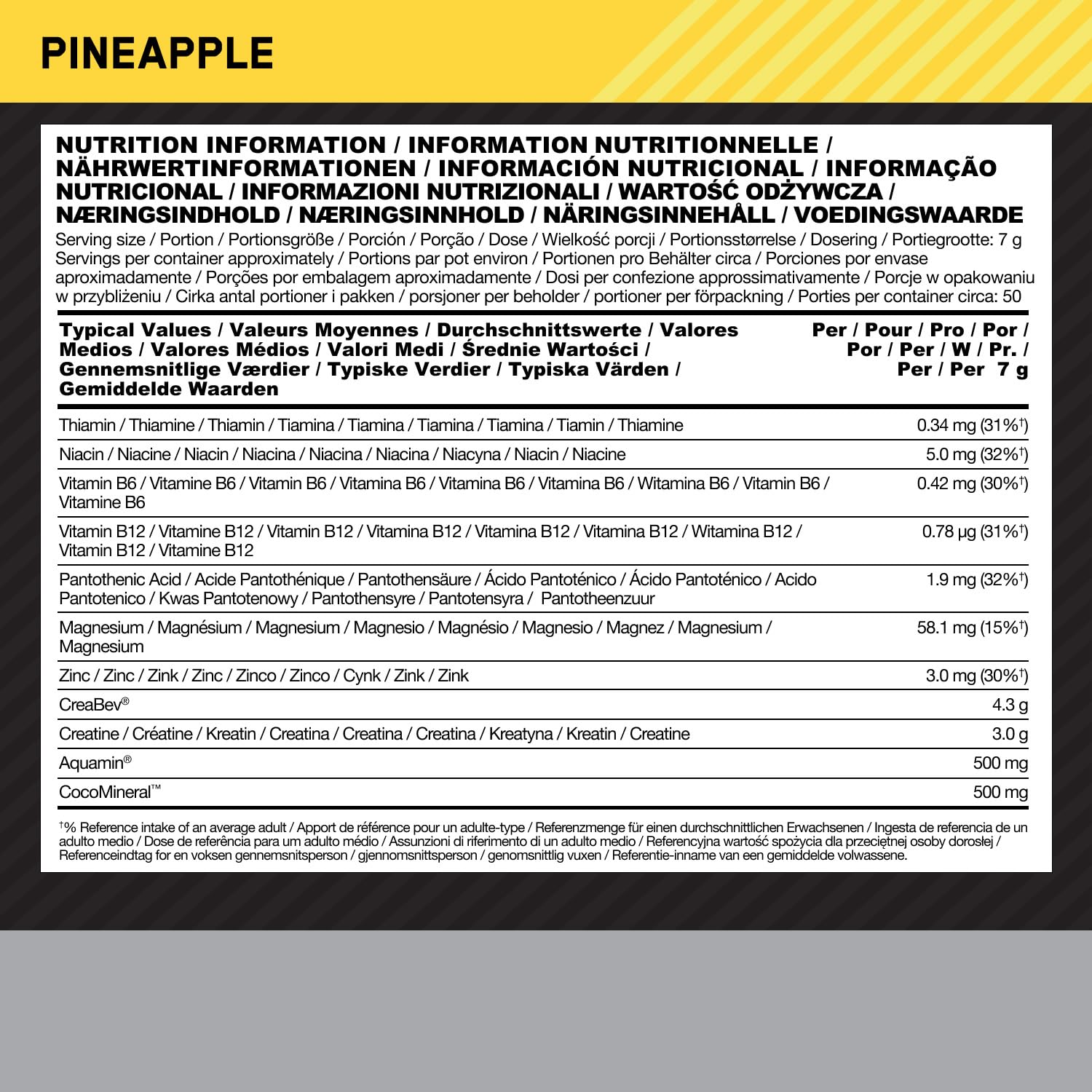 Optimum Nutrition Créatine Monohydrate 05