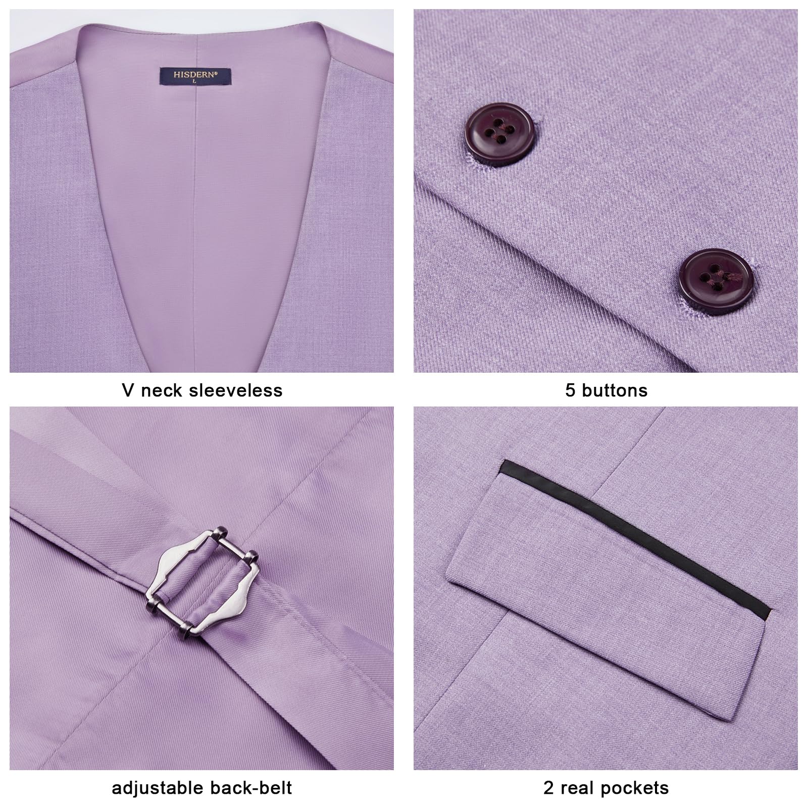 Gilet Costume Homme Pourpre-L D