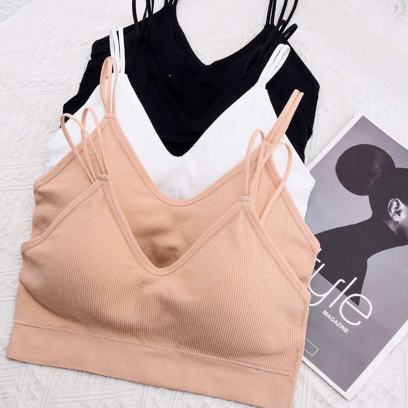 Lot de 5 Bralettes Rembourrées 4-Mélangées F