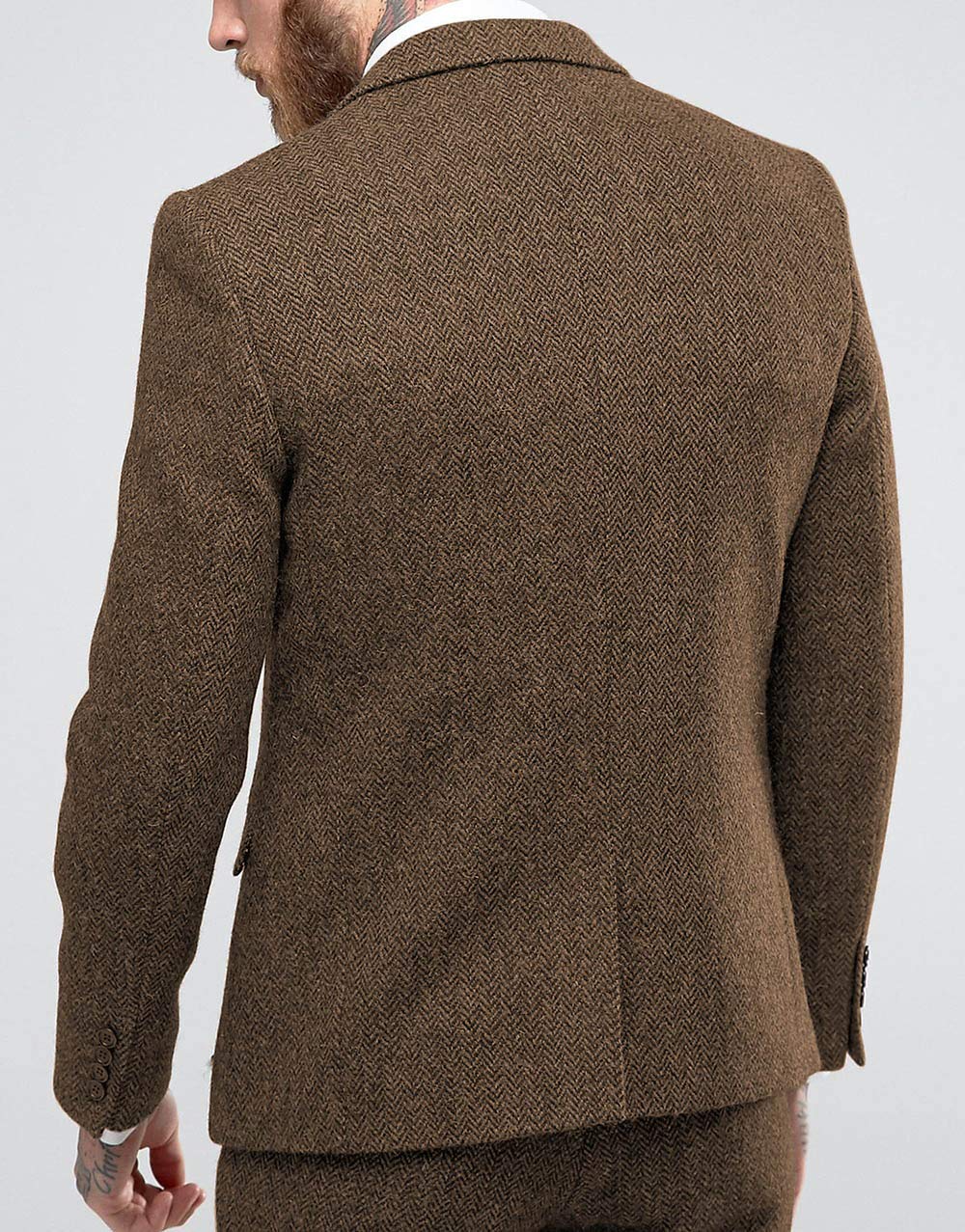 Costume Homme 3 Pièces Marron J