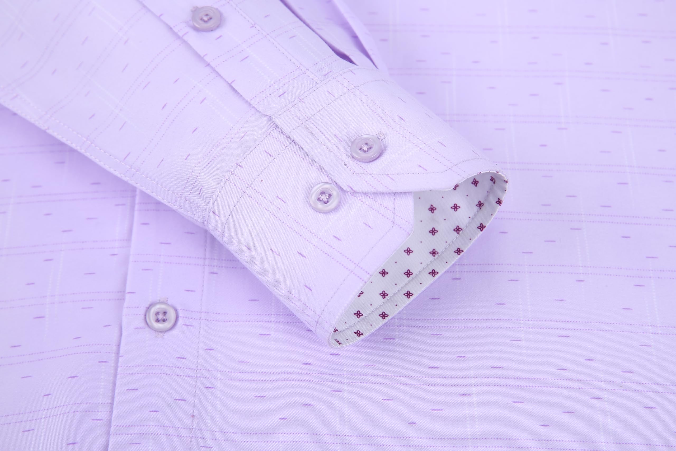 Chemise Homme  Élégante & Moderne Purple-7281 E