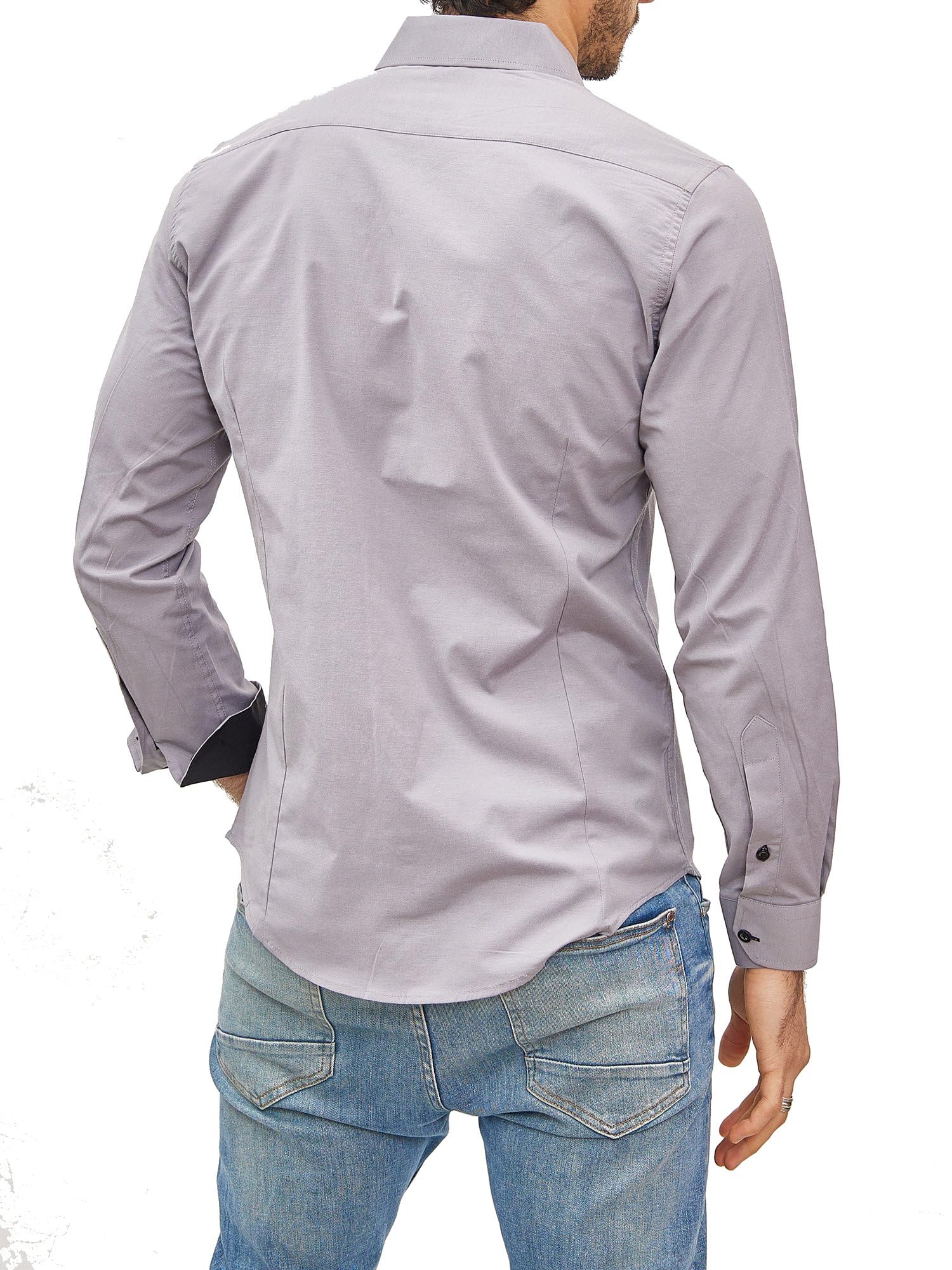 Chemise Homme Élégante & Polyvalente Gris A