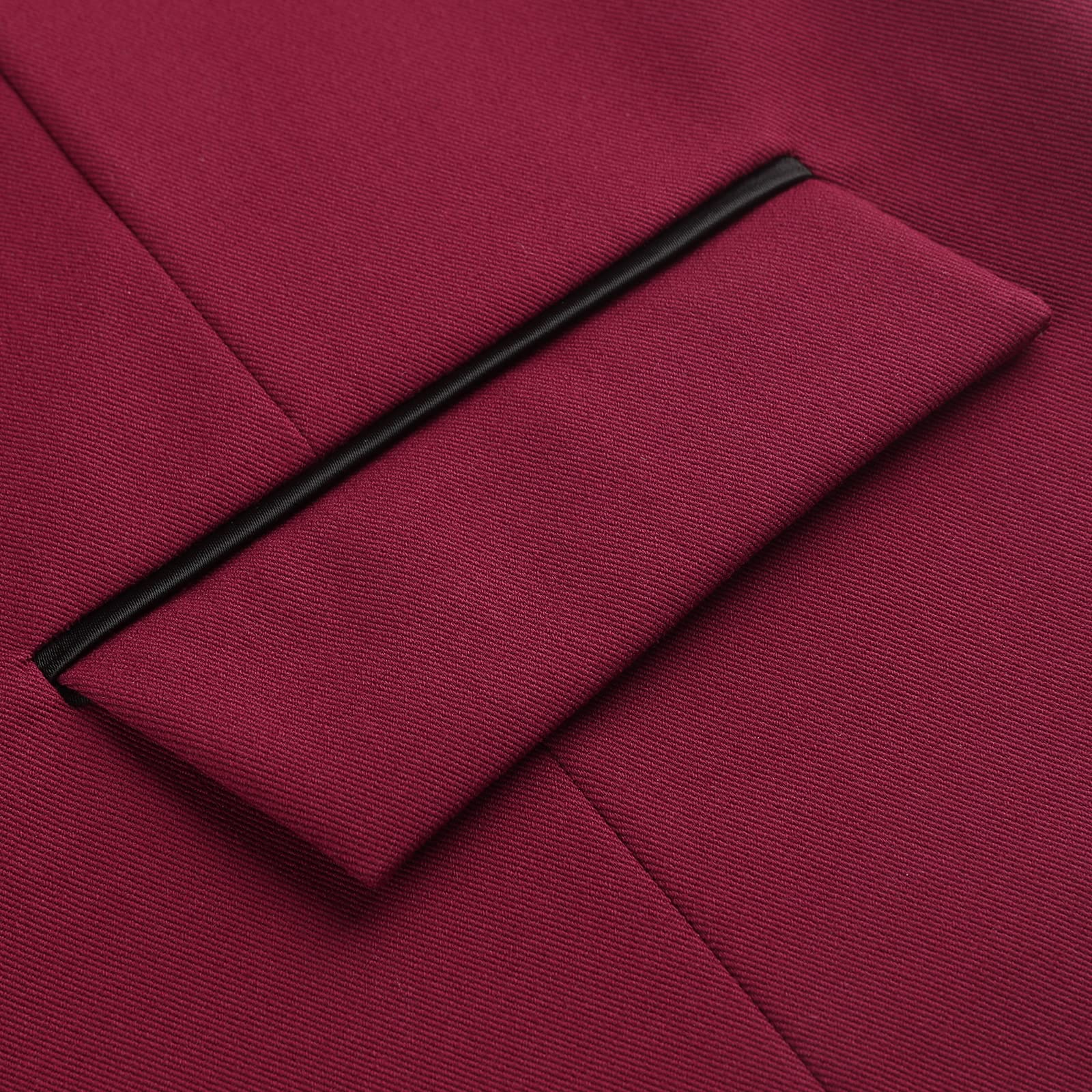 Gilet Costume Homme Vin Rouge D