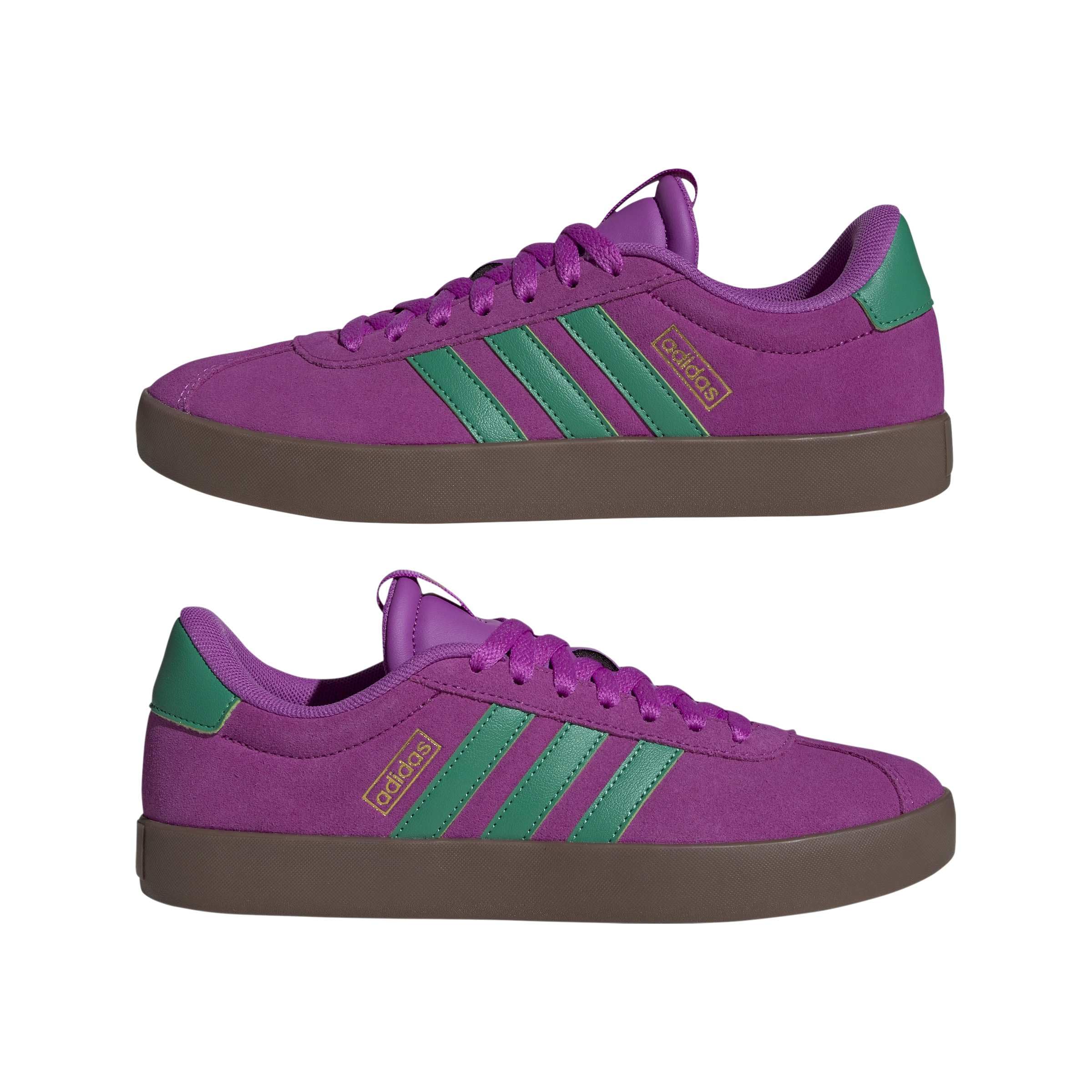Adidas VL Court 3.0 Femme Purple Burst Court Green Gold Met F