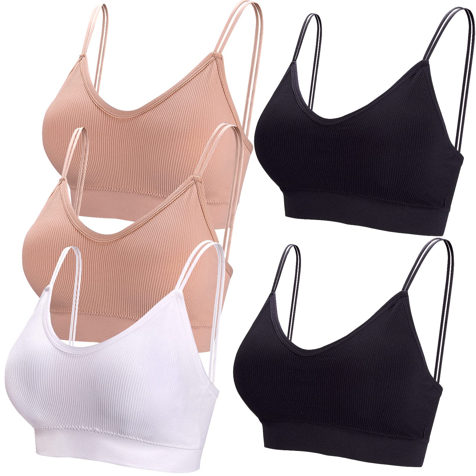 Lot de 5 Bralettes Rembourrées 4-Mélangées F