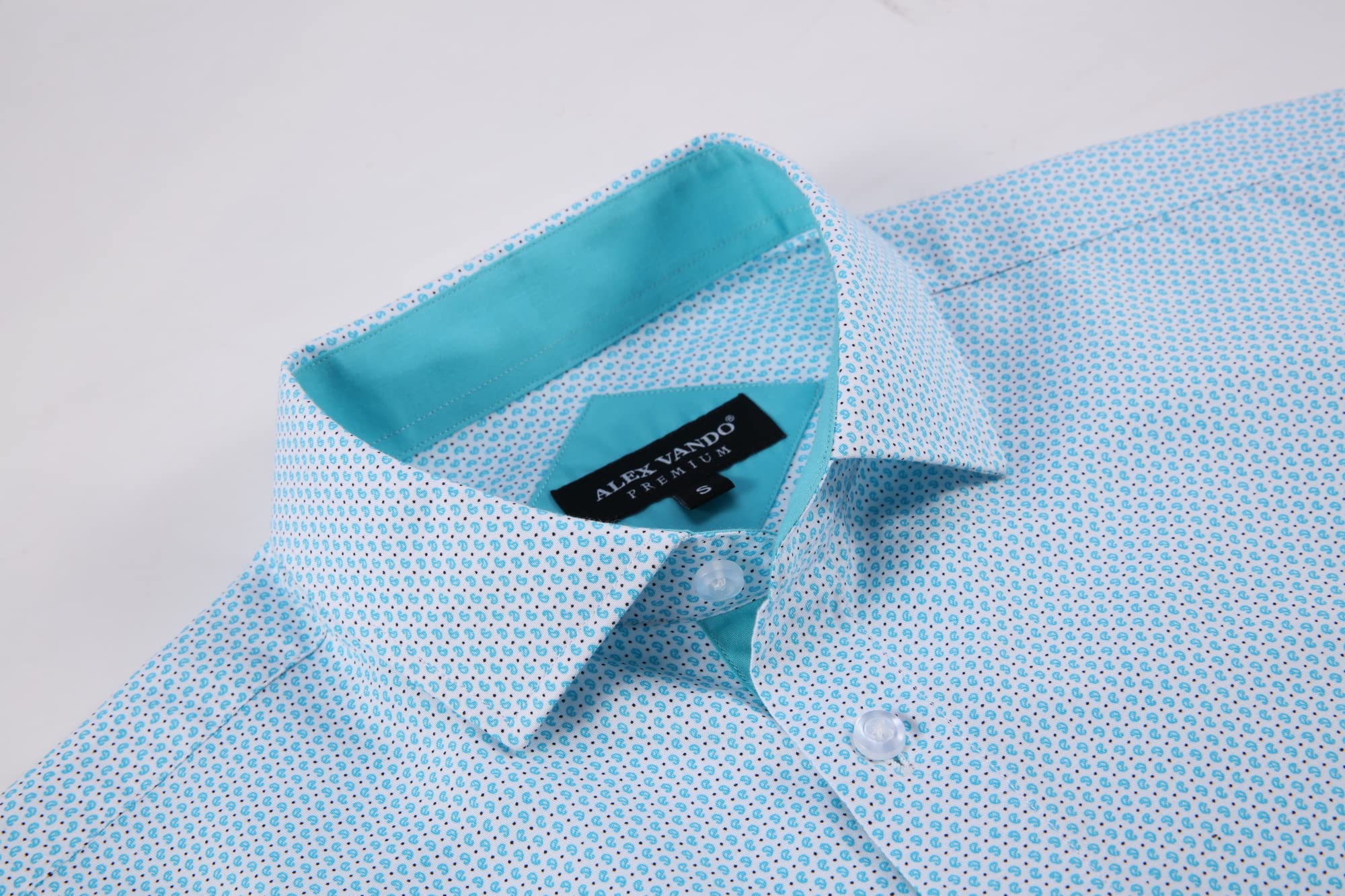 Chemise Homme  Élégante & Moderne Turquoise-1670 E