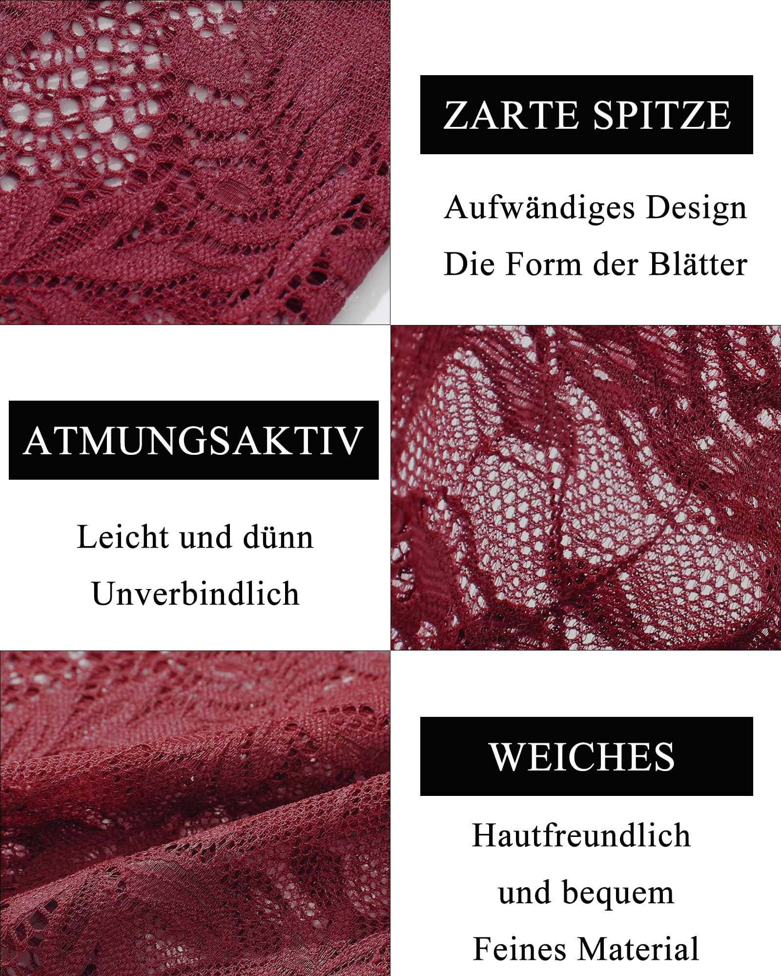 Lot de 5 Culottes Dentelle Sexy D 5er E