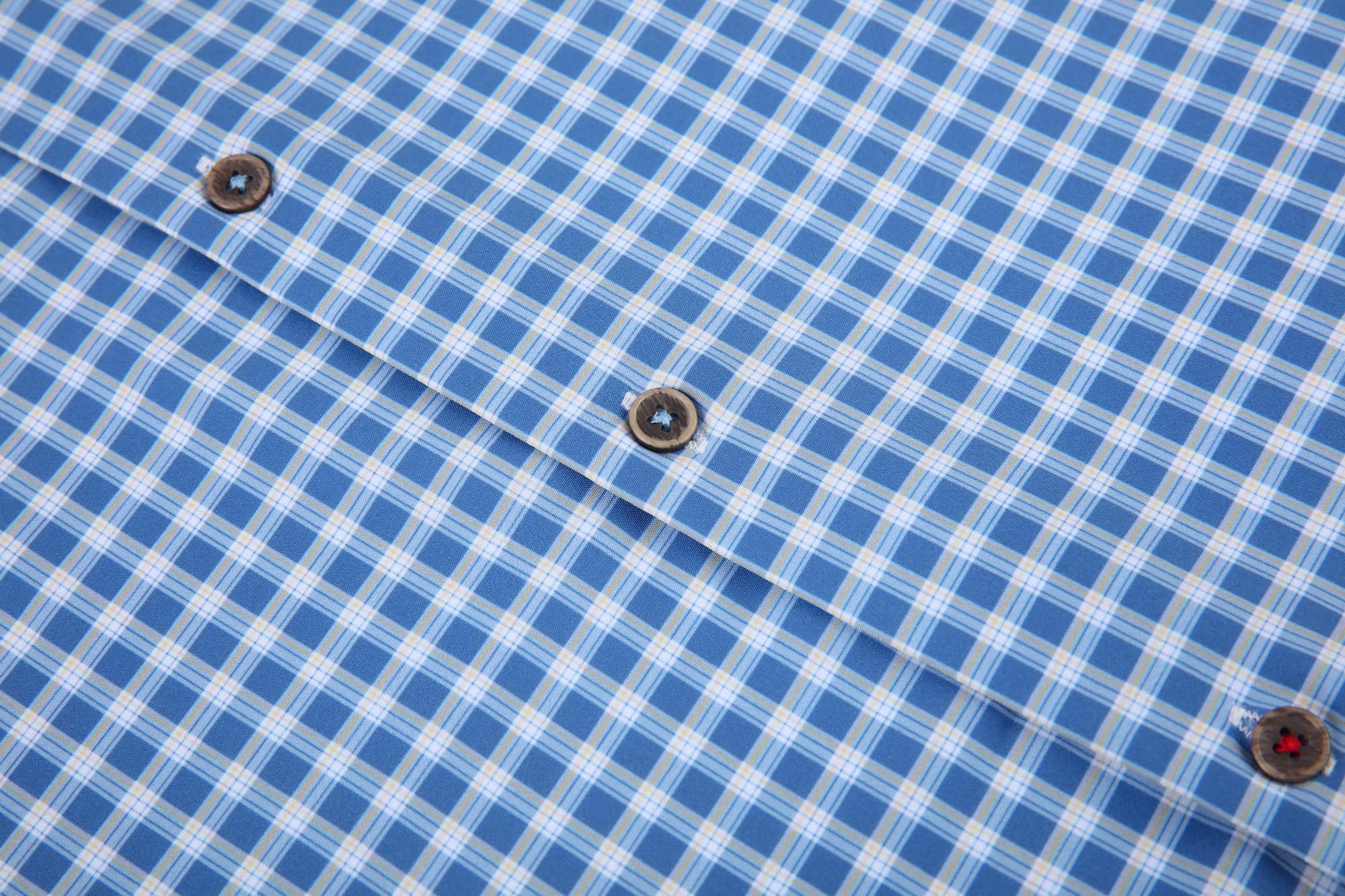 Chemise Homme Extensible Bleue White D