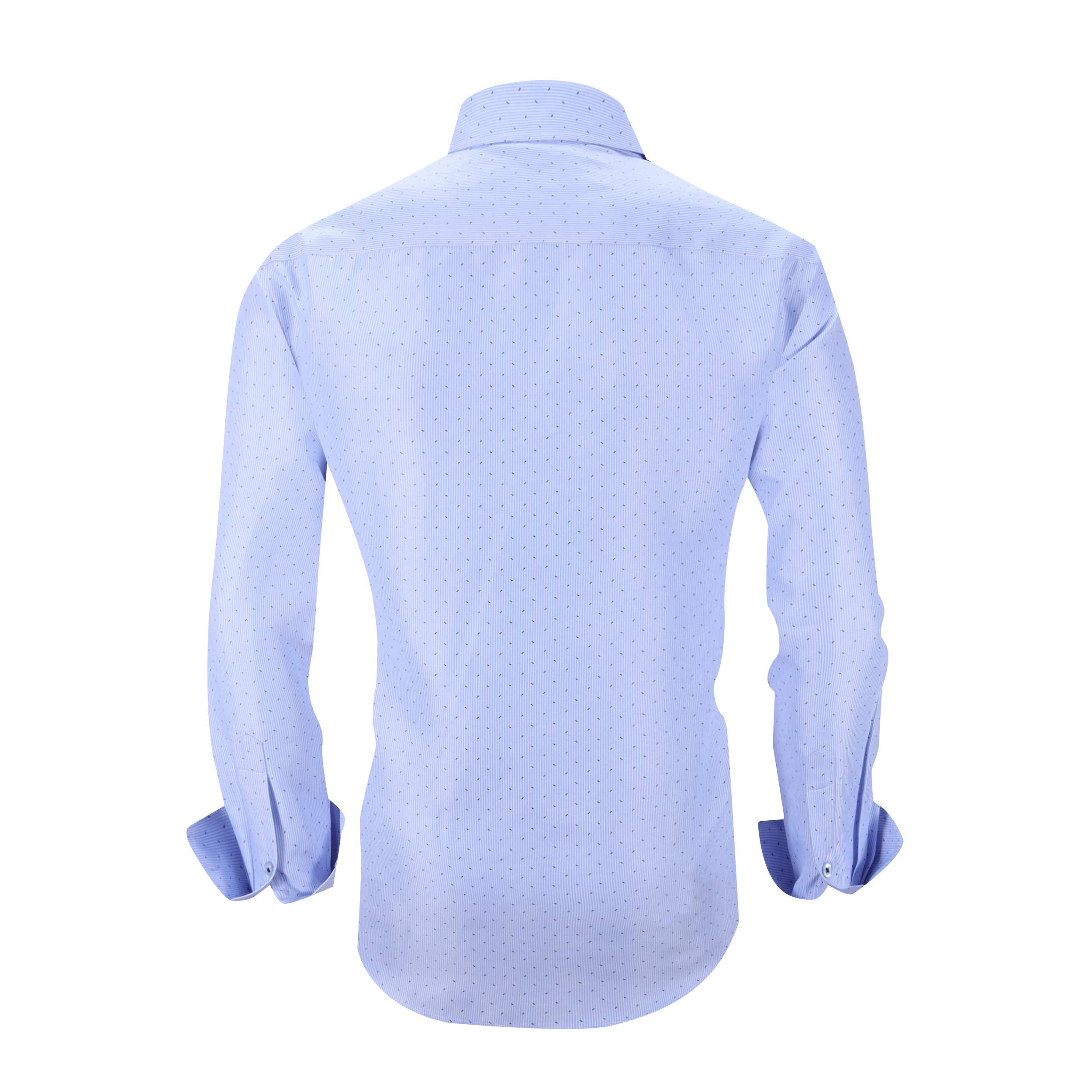 Chemise Homme  Élégante & Moderne Bleue-6974 E
