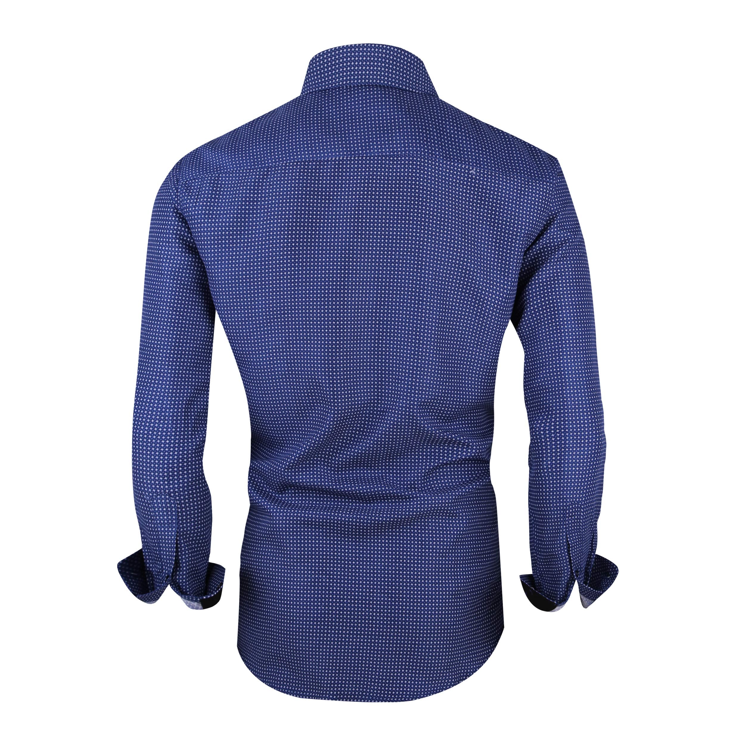 Chemise Homme  Élégante & Moderne Bleue-879 E