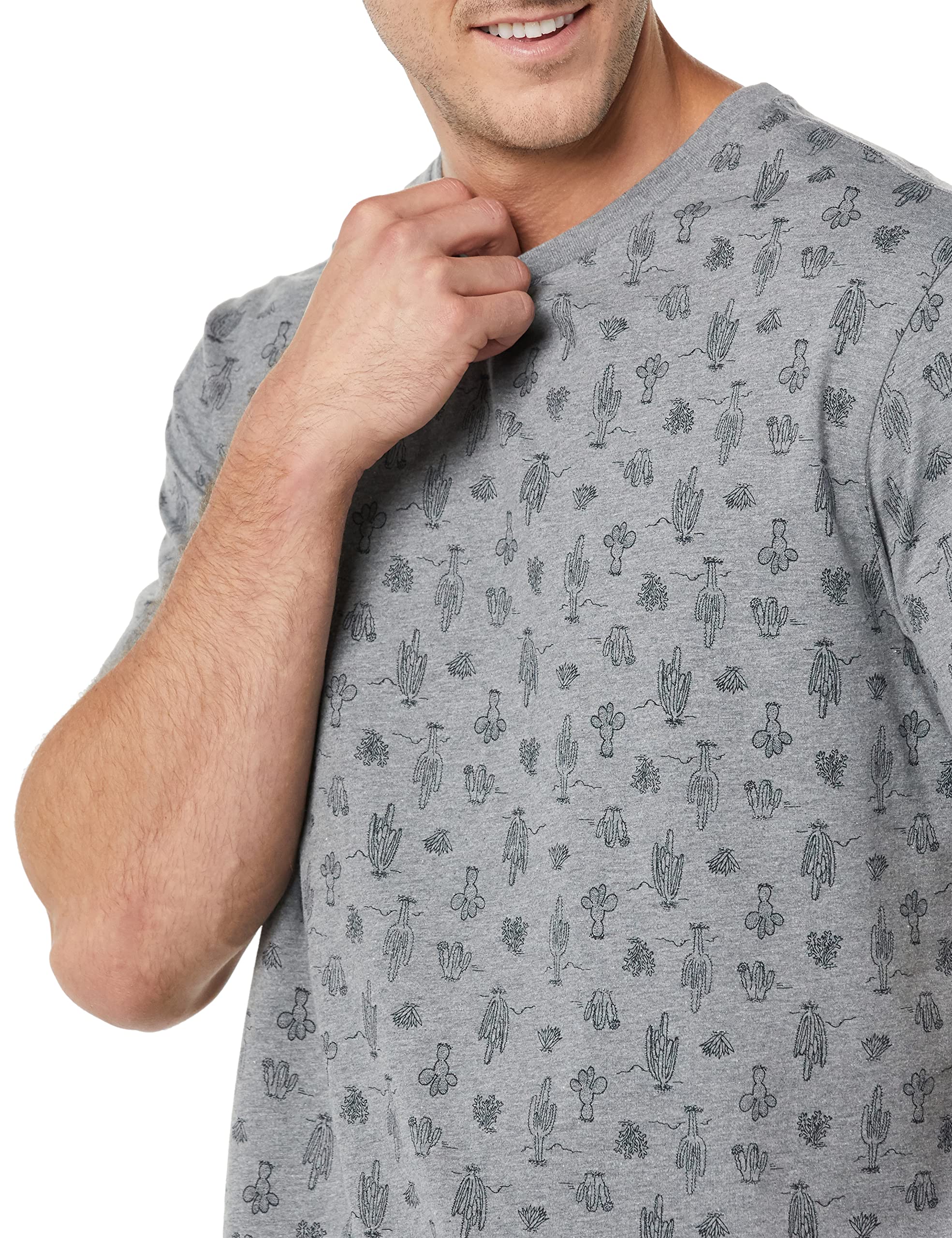 T-shirt Homme Confortable Cactus Gris Chiné I