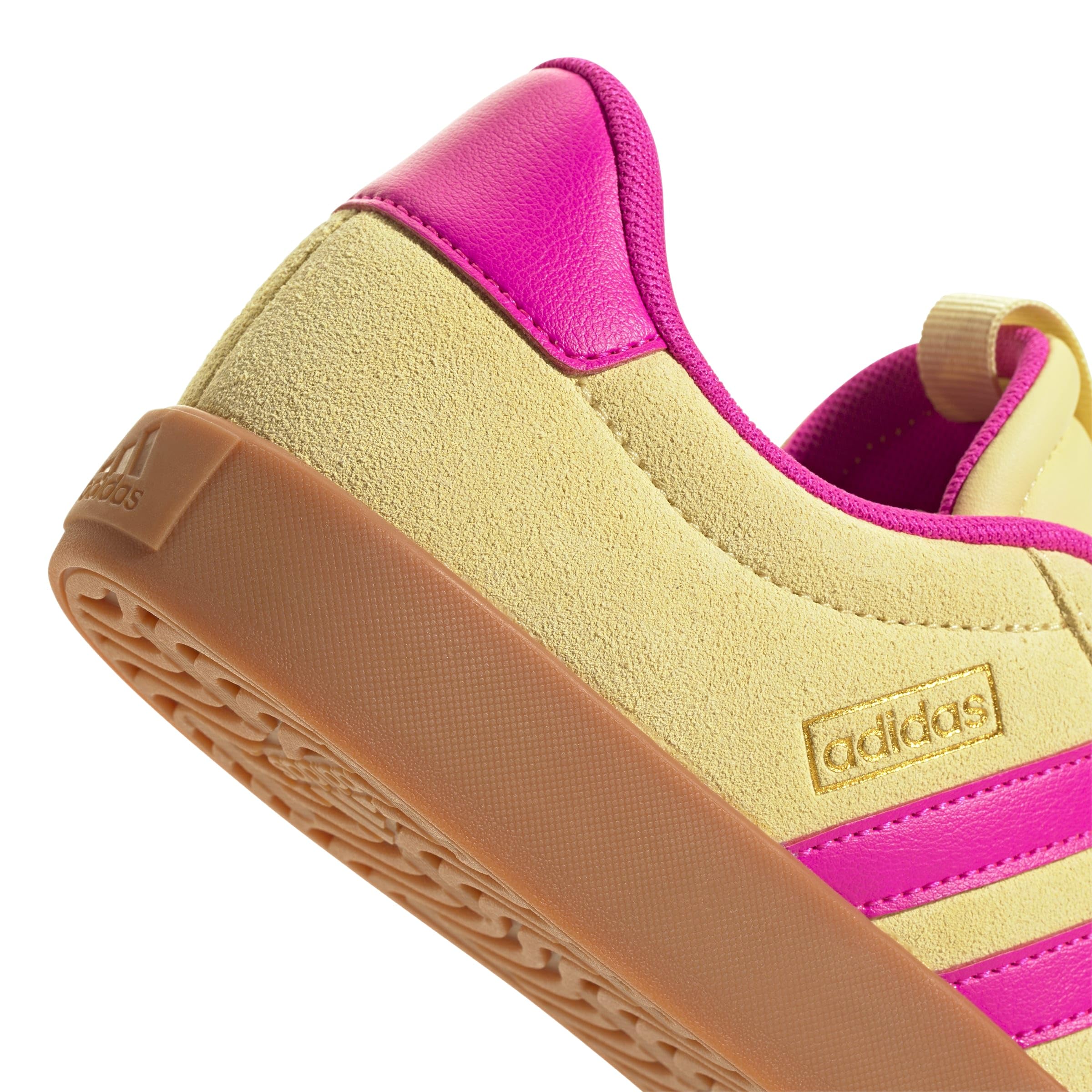 Adidas VL Court 3.0 Femme Powder Yellow Shock Pink Gold Met F