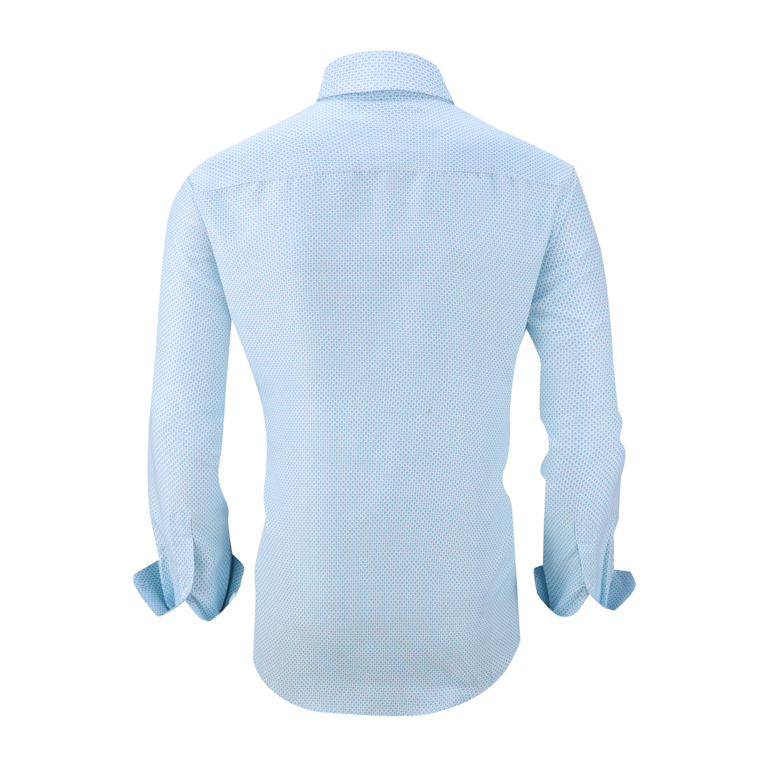 Chemise Homme  Élégante & Moderne Turquoise-1670 E